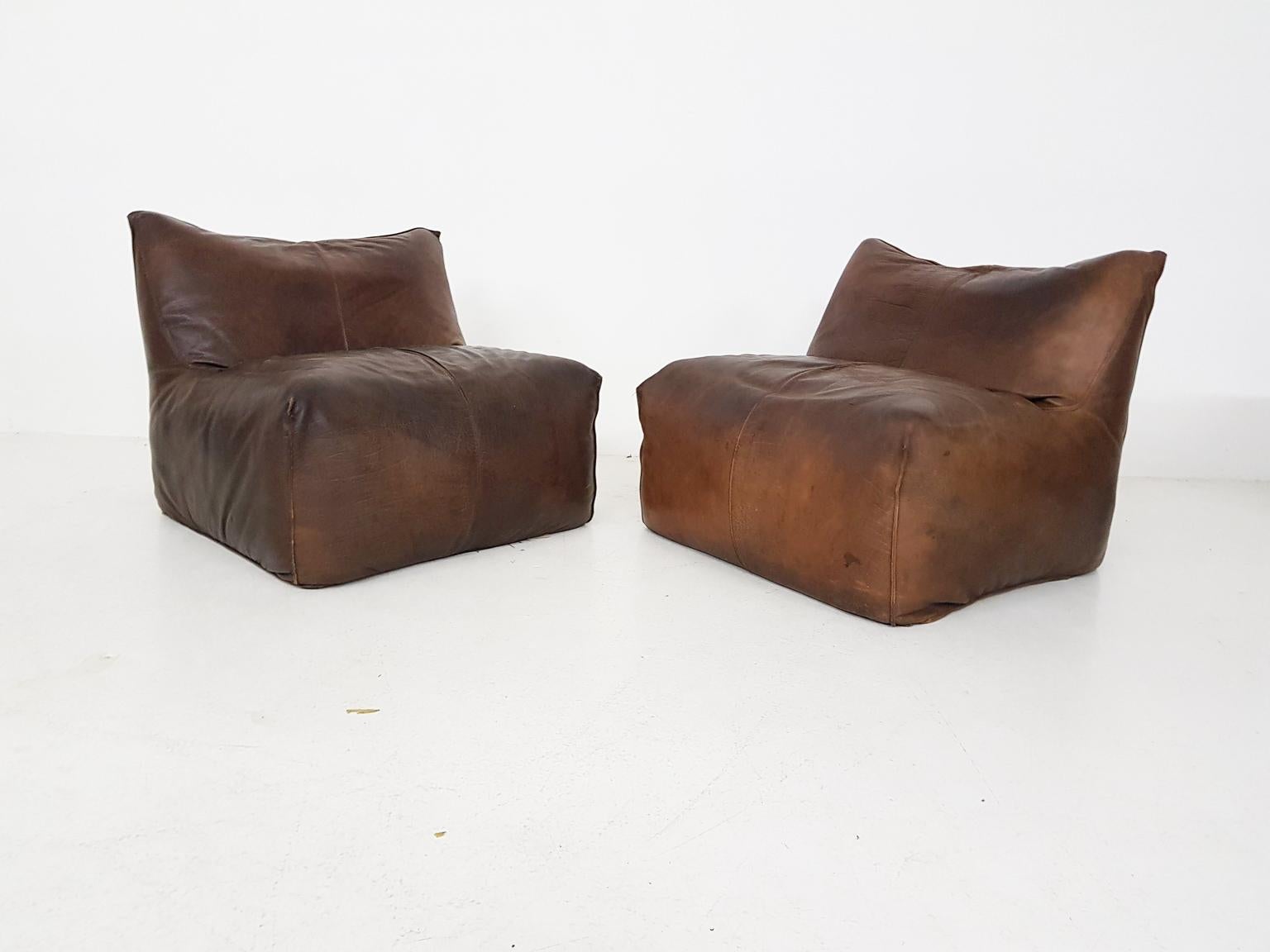 Pair of cognac leather 