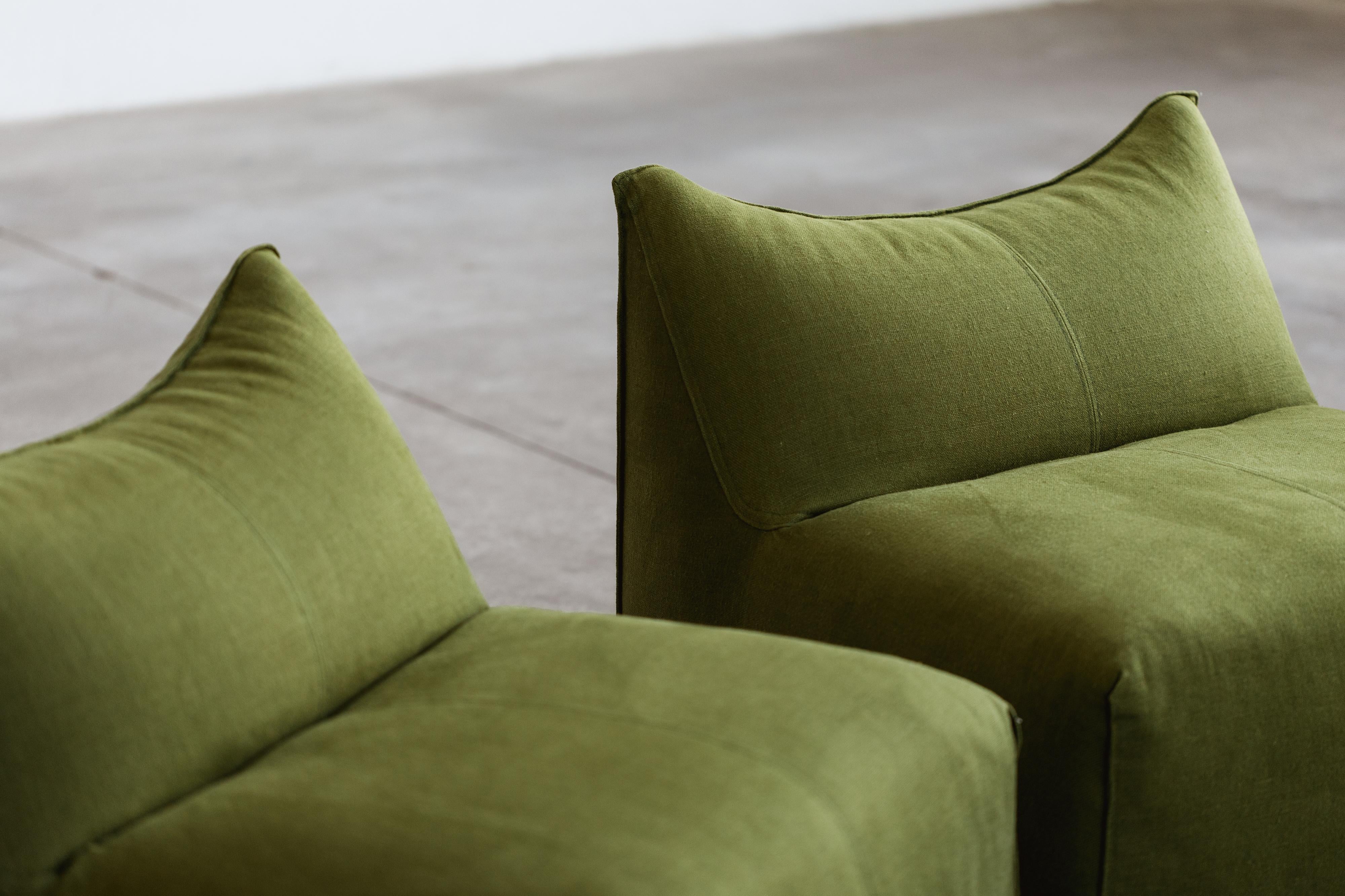 Mario Bellini “Le Bambole” Easy chairs for B&B Italia, 1971, Set of 2 For Sale 7