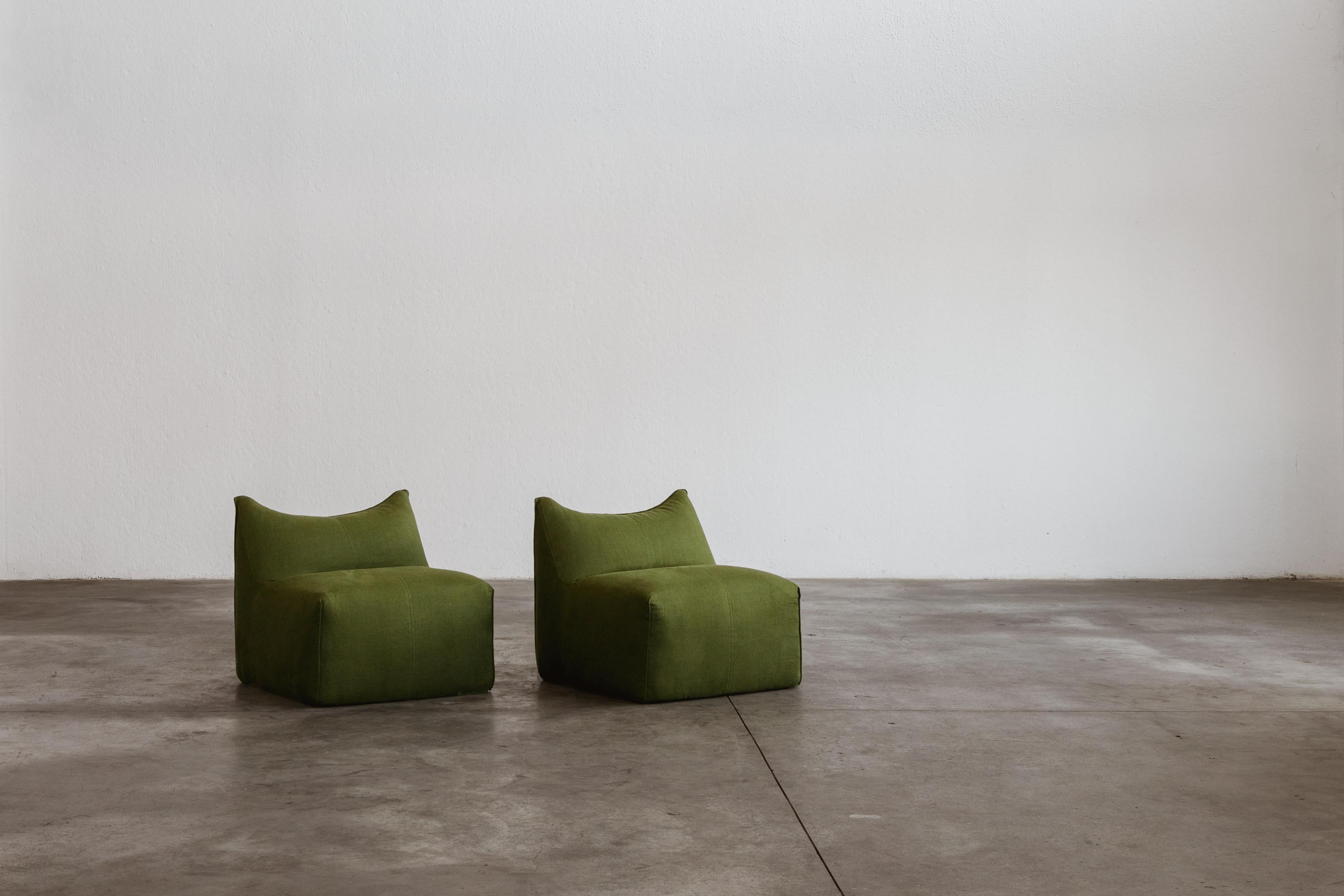 Late 20th Century Mario Bellini “Le Bambole” Easy chairs for B&B Italia, 1971, Set of 2 For Sale