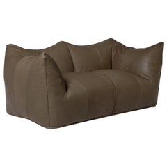 Mario Bellini ‘Le Bambole’ Leather Two-Seat Sofa for B&B Italia, 1972