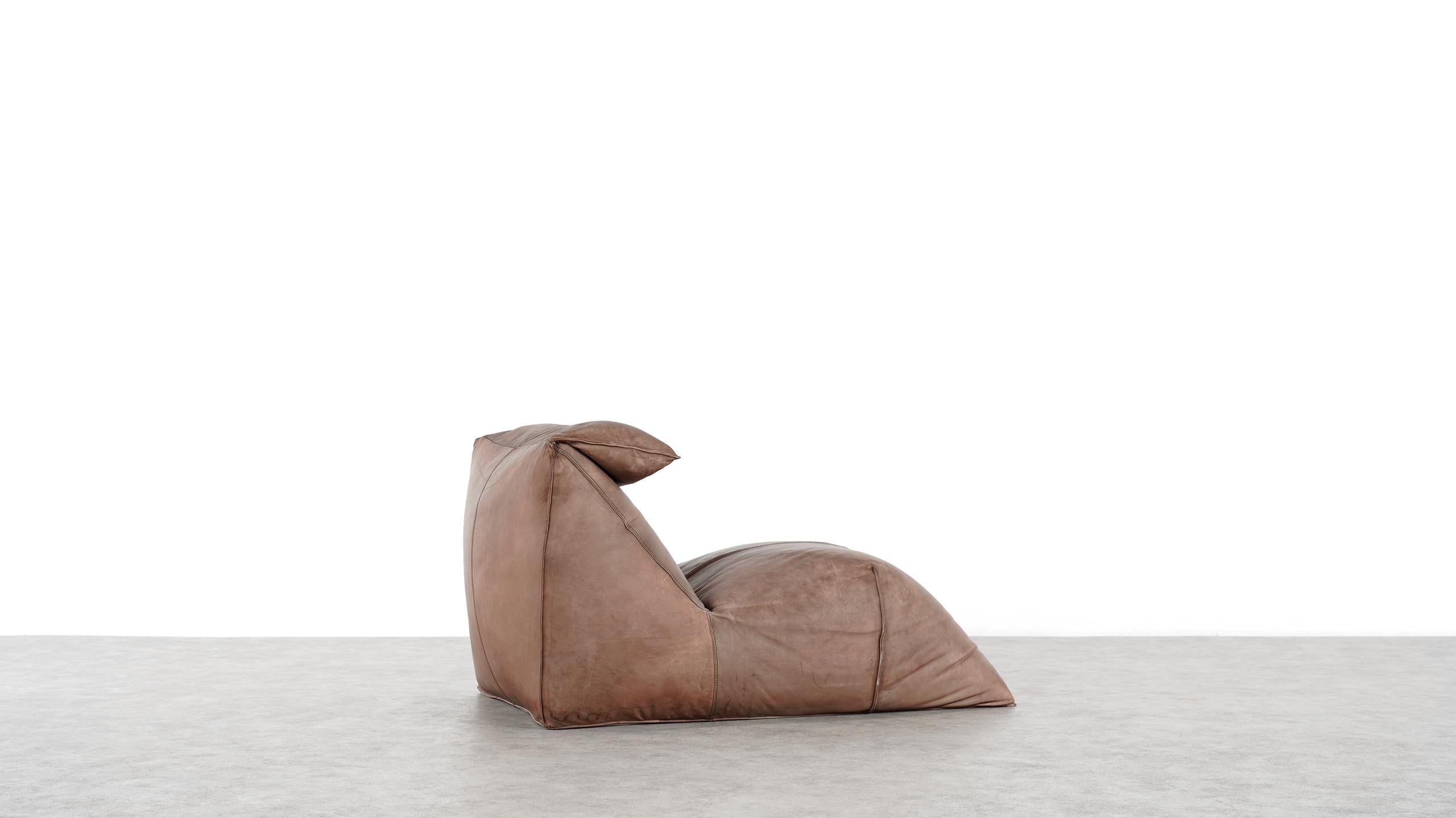 Mario Bellini:: Le Bambole Lounge Chair:: 1972 für C&B Italia Glattes Nackenleder 9