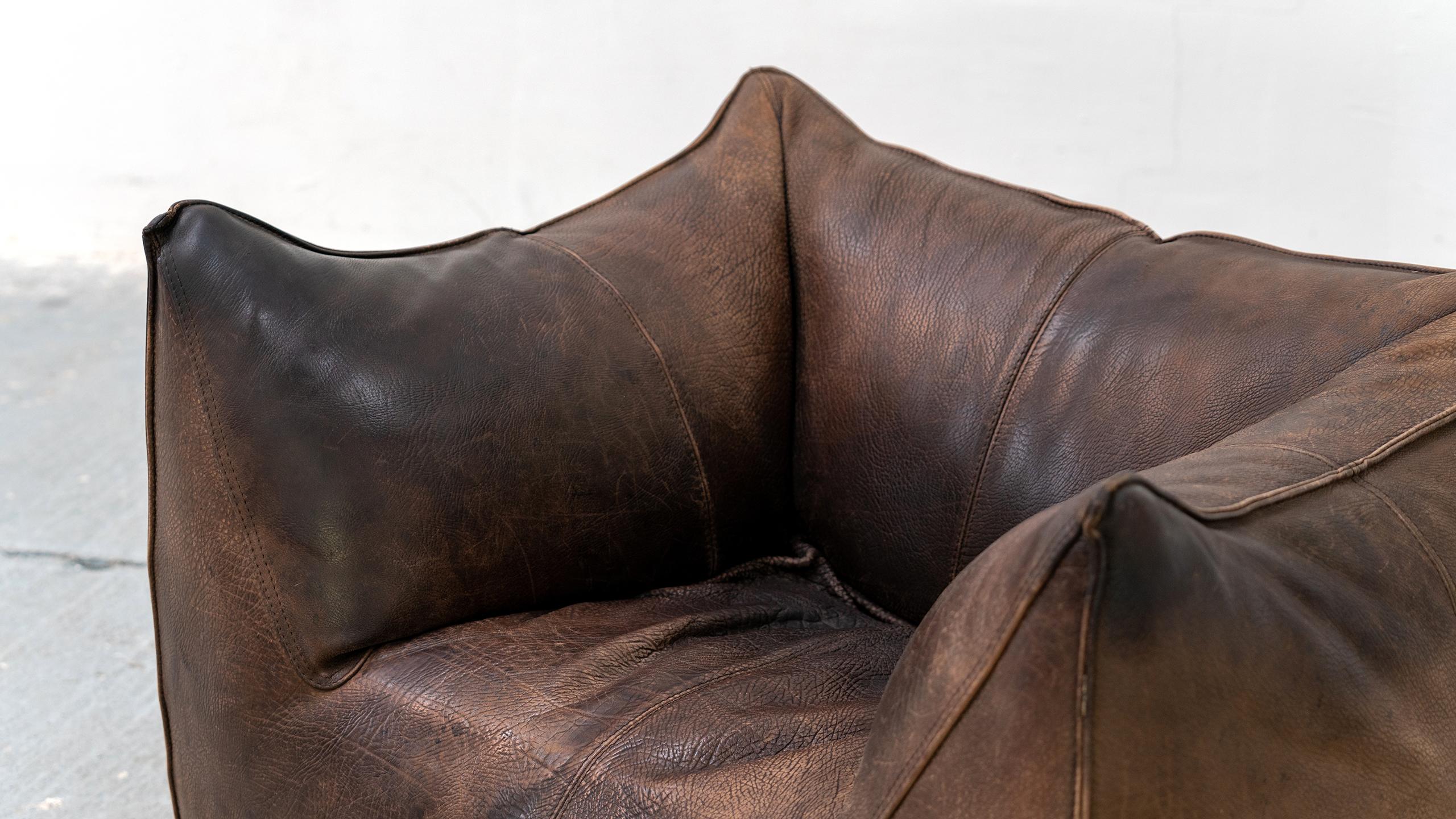 Mario Bellini, Le Bambole Lounge Chair, 1973 for B&B Italia in Neck Leather 4