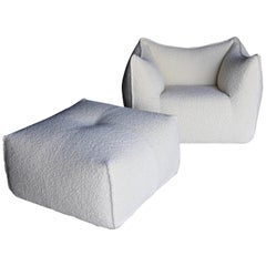 Mario Bellini "Le Bambole" Lounge Chair & Ottoman for B&B Italia