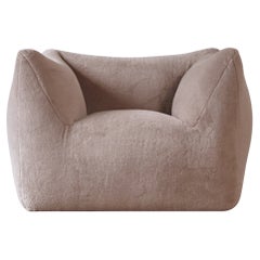 Mario Bellini Le Bambole Lounge Chair, Upholstered in Alpaca, B&B Italia, 1970s