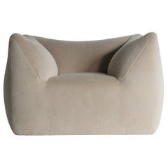 Mario Bellini Le Bambole Lounge Chair, Upholstered in Alpaca, B&B Italia, 1970s