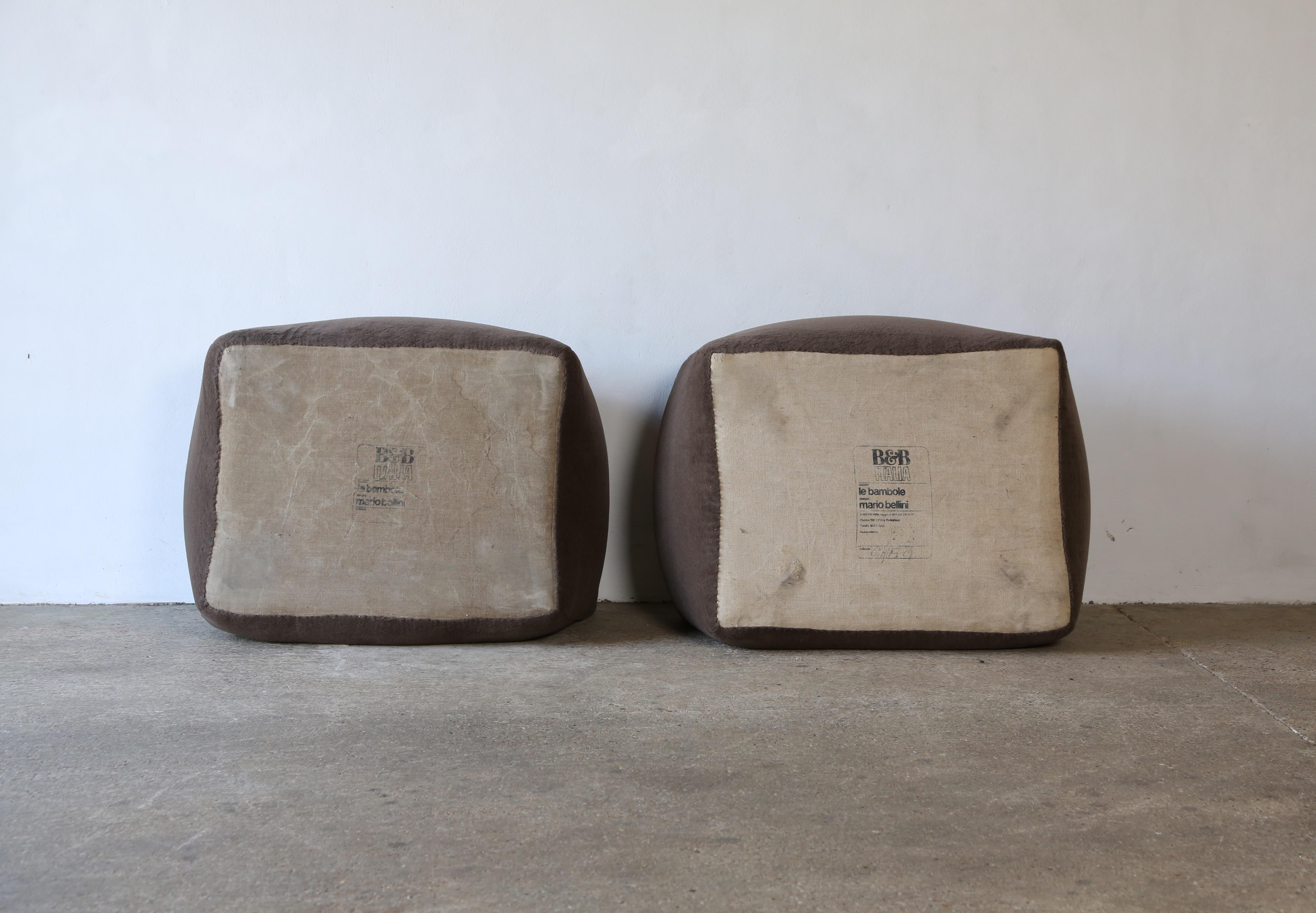 Mario Bellini Le Bambole Lounge Chairs, B&B Italia, 1970s For Sale 6