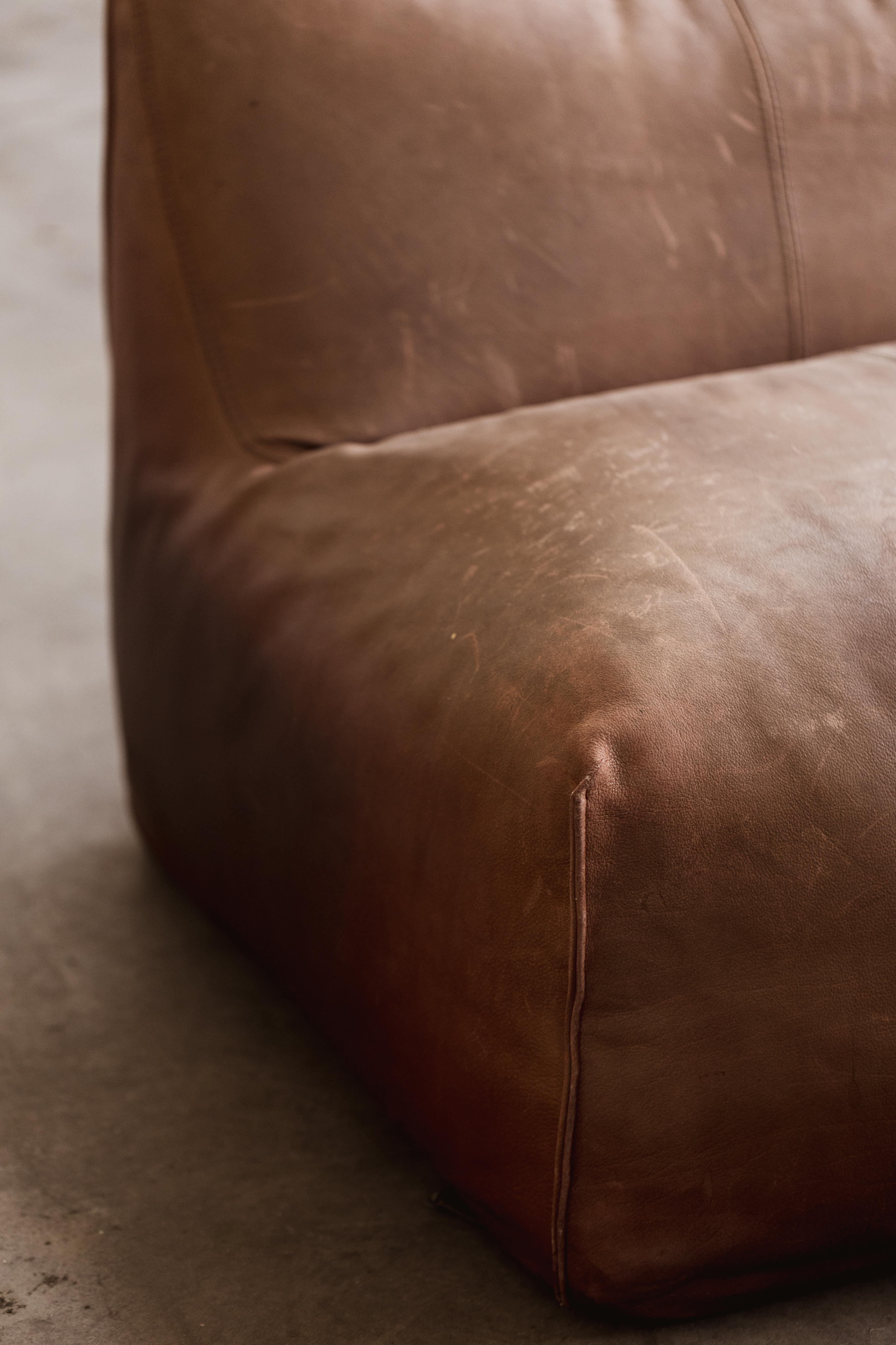 Mario Bellini Le Bambole Modular Set for B&B Italia, Leather, 1971, Set of 5 en vente 4