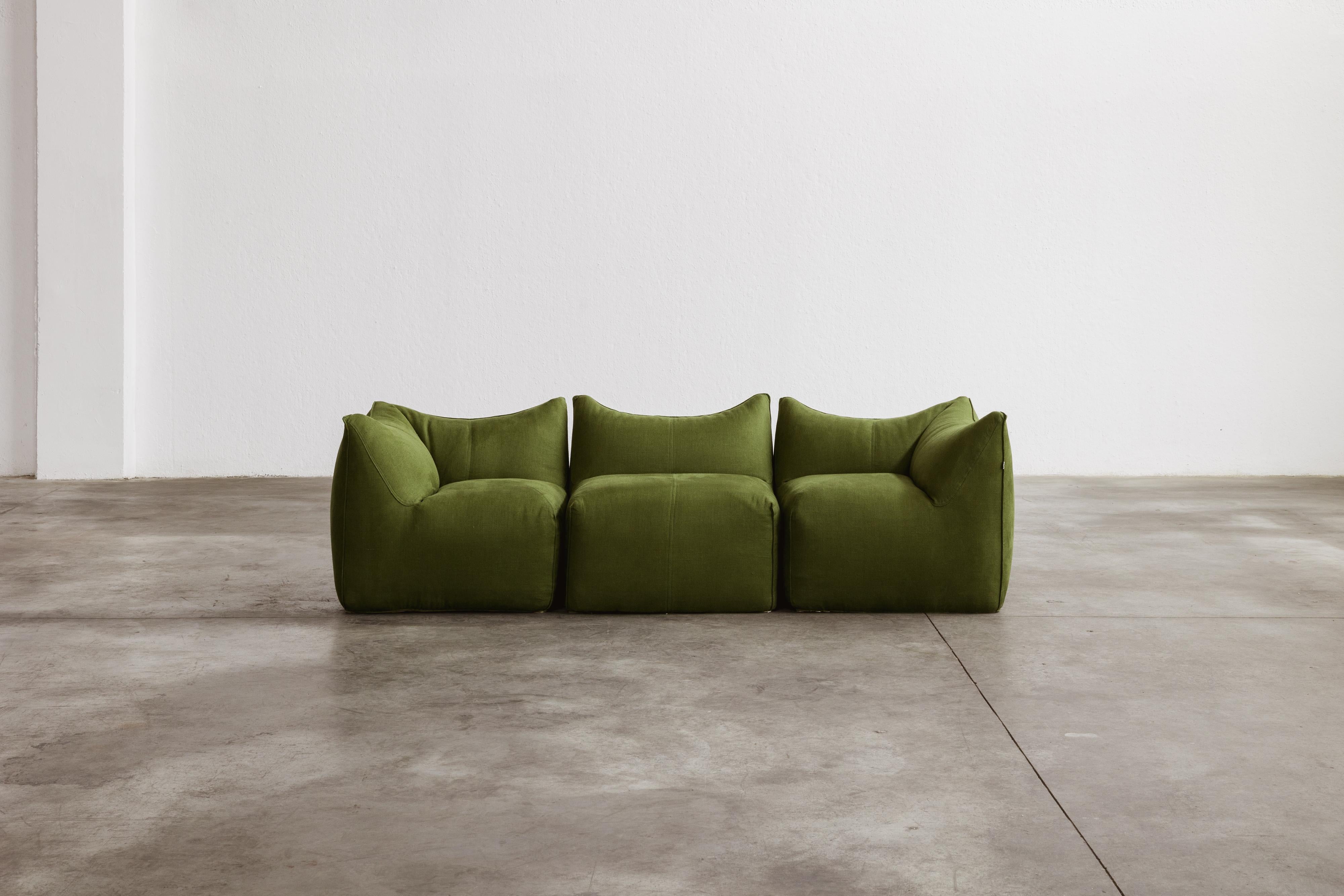 Late 20th Century Mario Bellini “Le Bambole” Modular Sofa for B&B Italia, 1971, Set of 3 For Sale