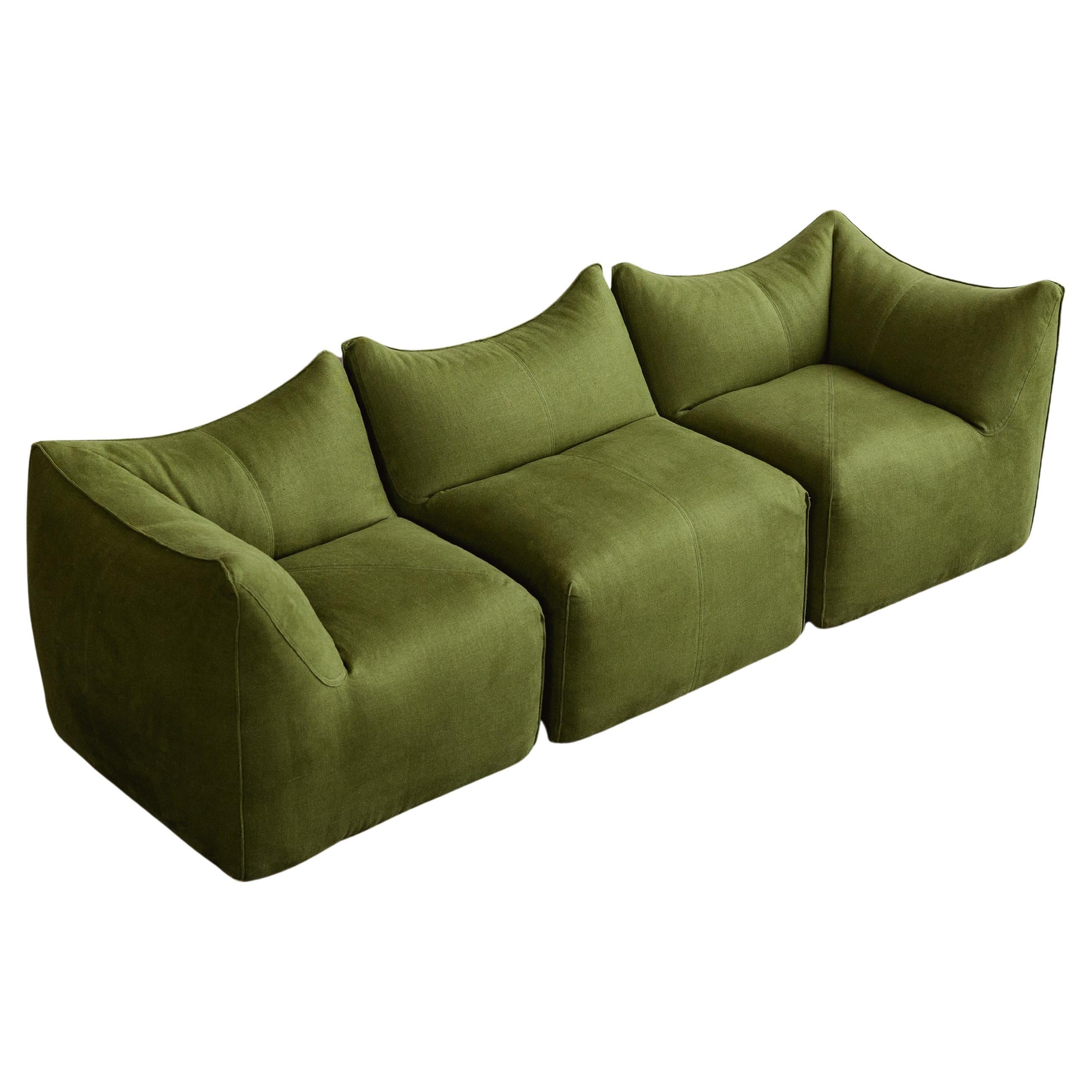 Mario Bellini “Le Bambole” Modular Sofa for B&B Italia, 1971, Set of 3 For Sale