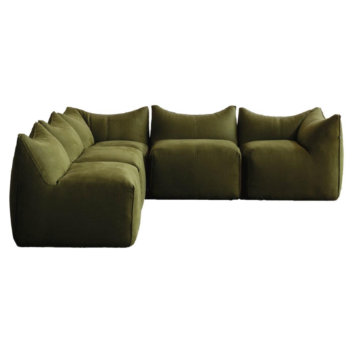 Mario Bellini “Le Bambole” Modular sofa for B&B Italia, 1971, Set of 5