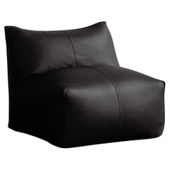 Mario Bellini “Le Bambole” Easy Chair for B&B Italia, Black Leather, 1971