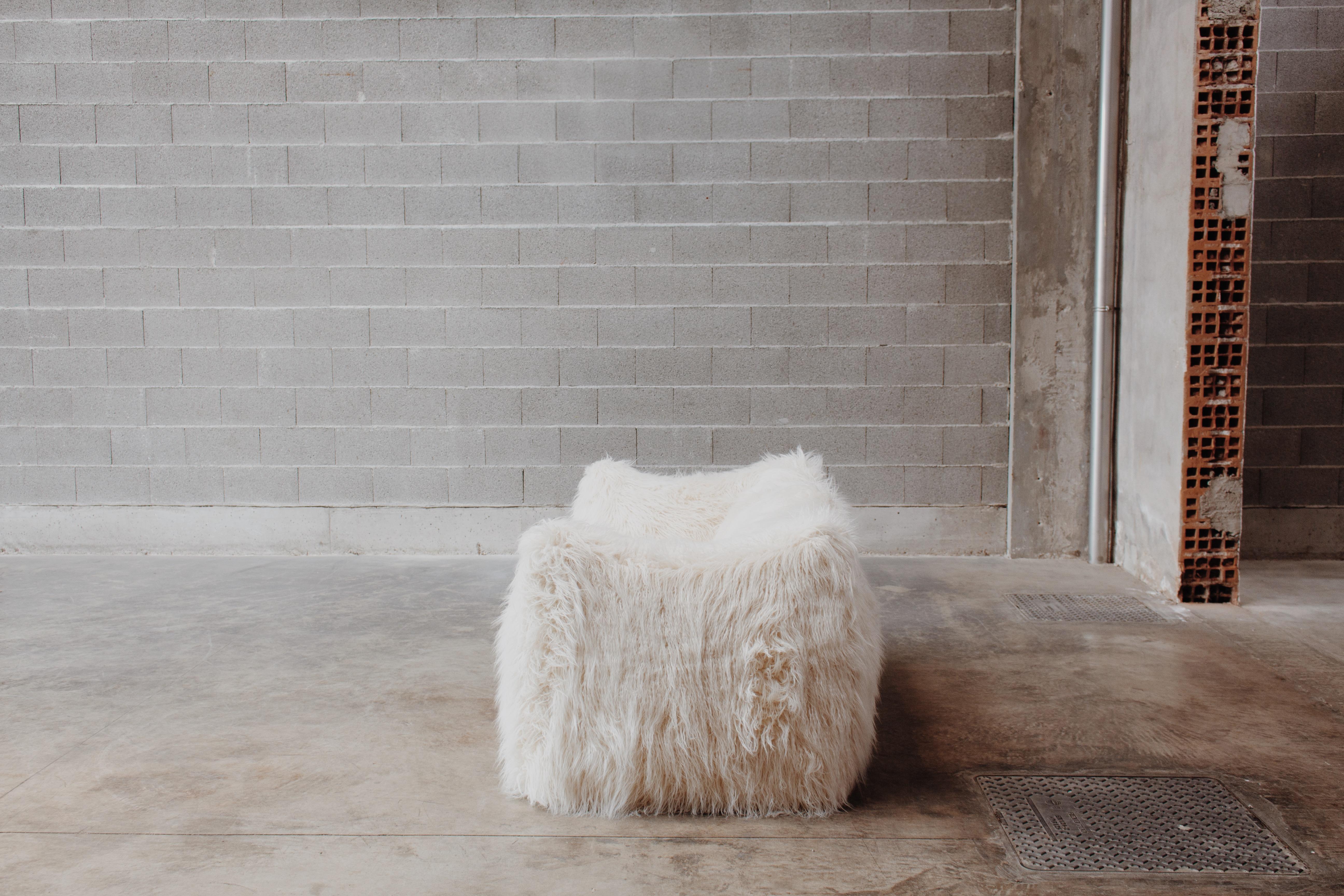 Canapé « Le Bambole » de Mario Bellini pour B&B Italia, Faux-Fur, 1971 7
