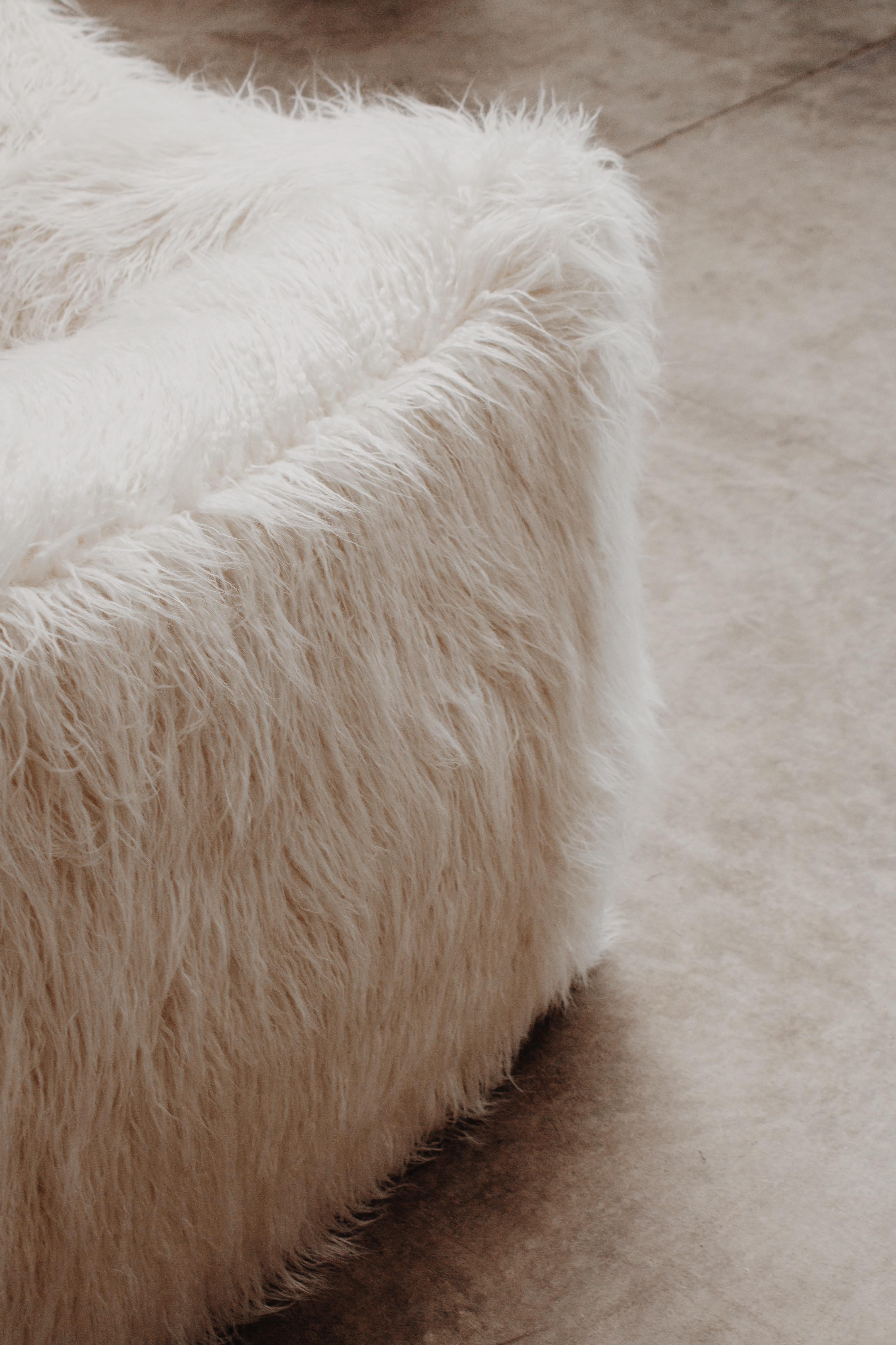 Canapé « Le Bambole » de Mario Bellini pour B&B Italia, Faux-Fur, 1971 2