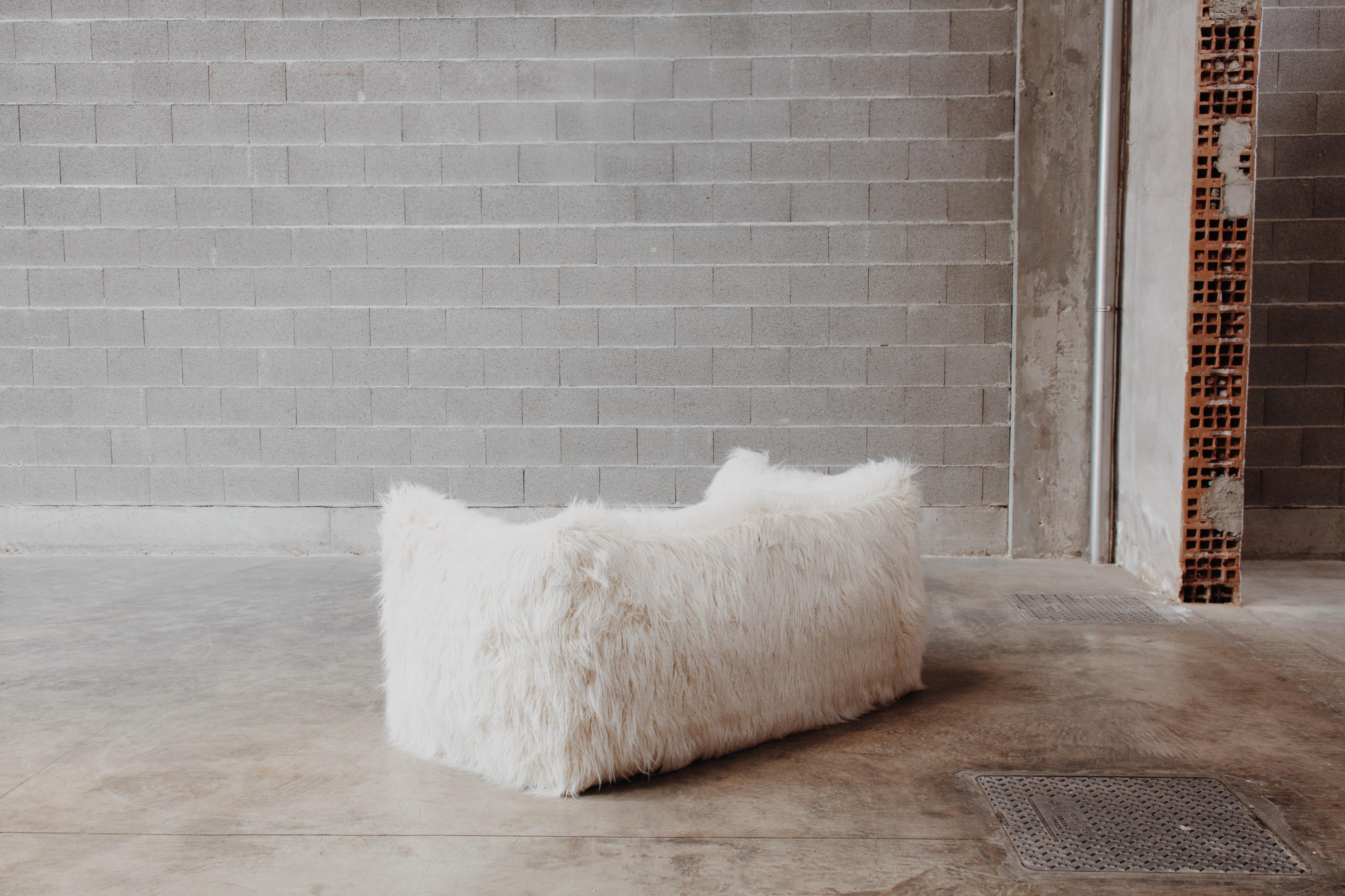 Canapé « Le Bambole » de Mario Bellini pour B&B Italia, Faux-Fur, 1971 5