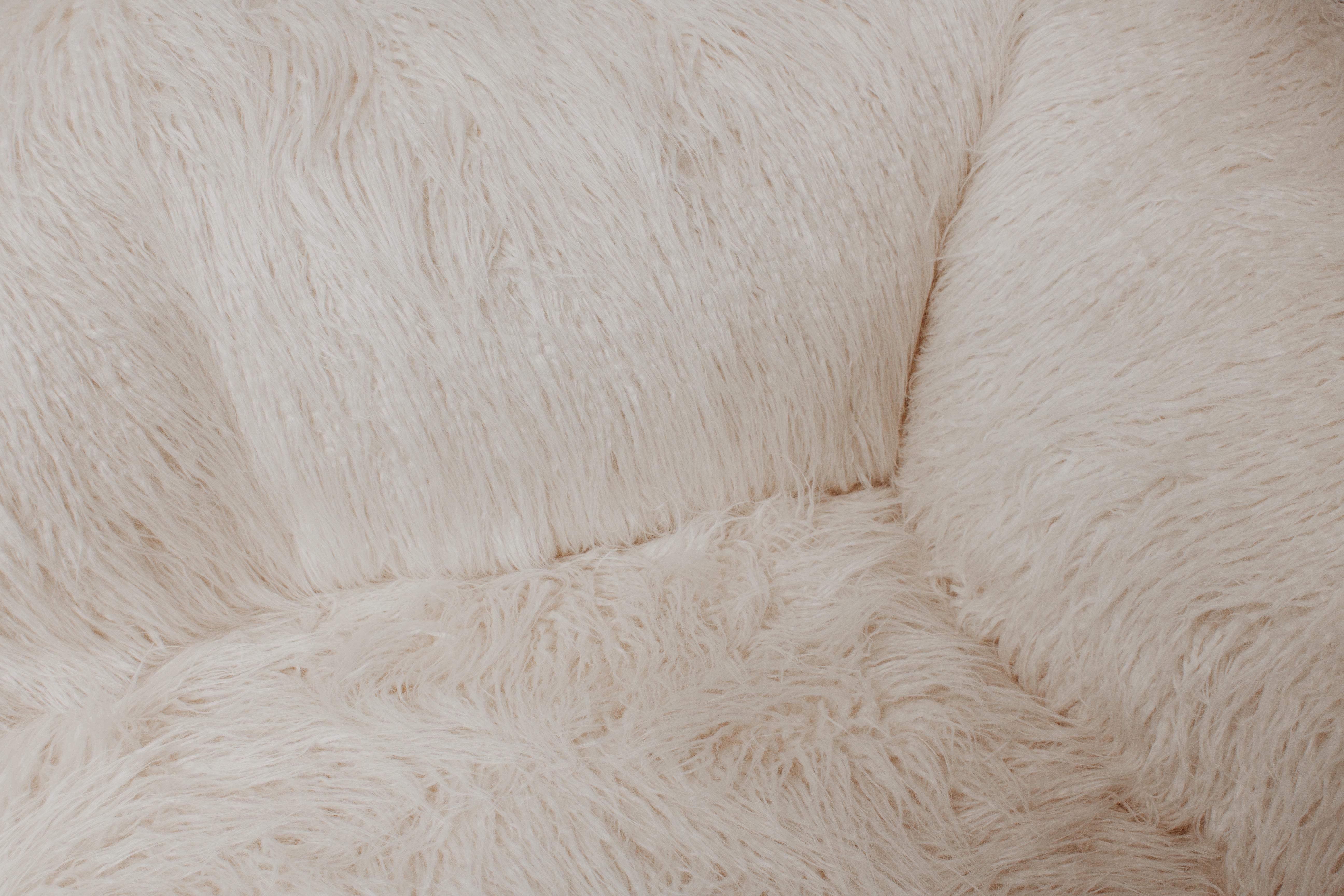 Canapé « Le Bambole » de Mario Bellini pour B&B Italia, Faux-Fur, 1971 Bon état à Lonigo, Veneto