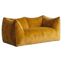 Mario Bellini „Le Bambole“-Sofa für B&B Italia, senffarbener Samt, 1971