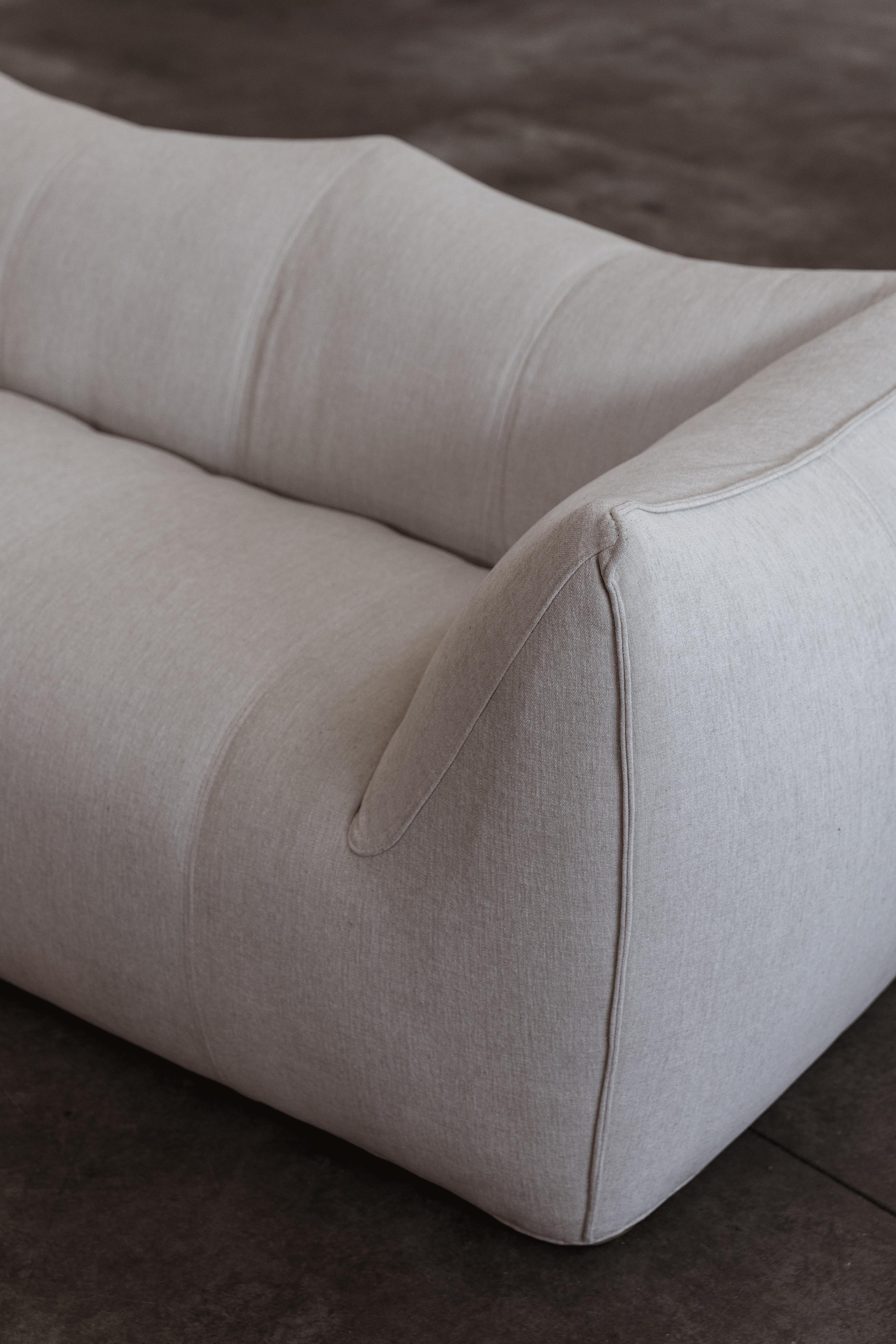 Mario Bellini „Le Bambole“ Sofa für Cassina, elfenbeinfarben Chenille, 1972 im Angebot 6