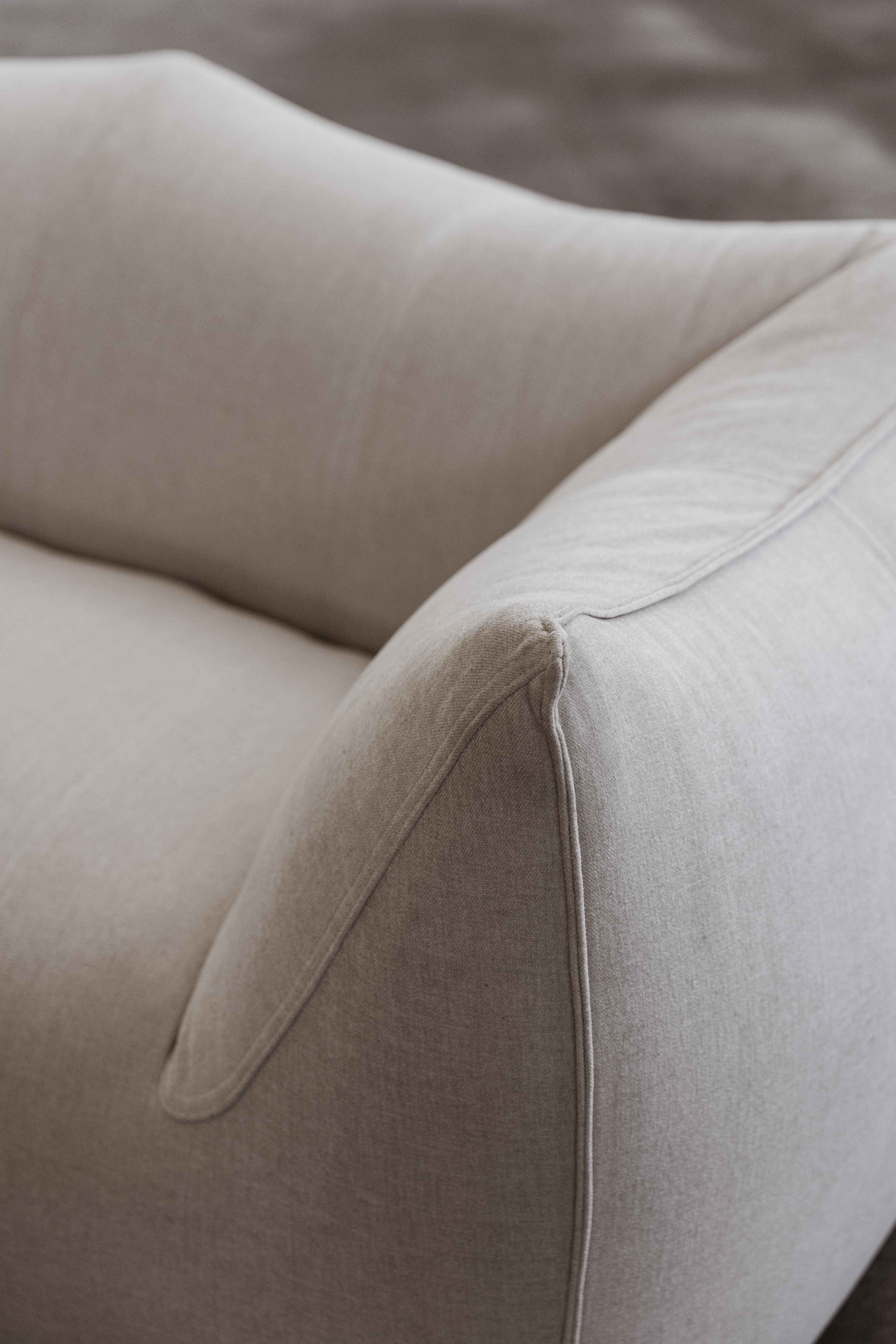 Mario Bellini „Le Bambole“ Sofa für Cassina, elfenbeinfarben Chenille, 1972 im Angebot 8