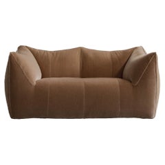 Mario Bellini "Le Bambole" Sofa for B&B Italia, Mocha Mousse Velvet, 1971