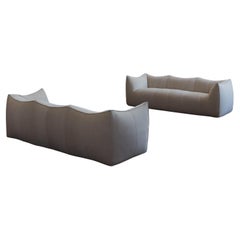Sofá "Le Bambole" de Mario Bellini para Cassina, chenilla marfil, 1972, set de 2