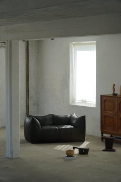 Mario Bellini, Sofá "Le Bambole" de cuero, Mid Century Modern italiano, 1972