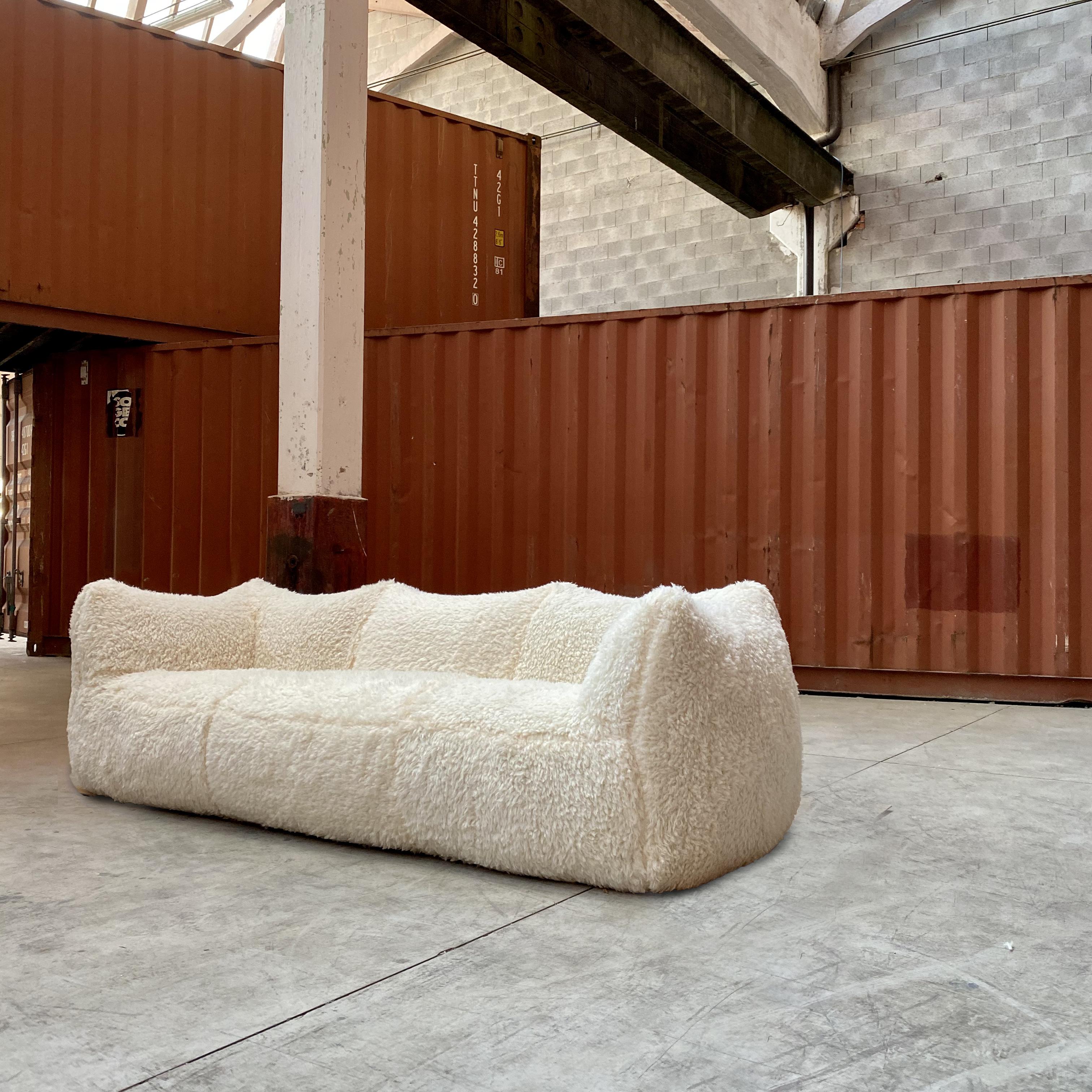 sheepskin sofa