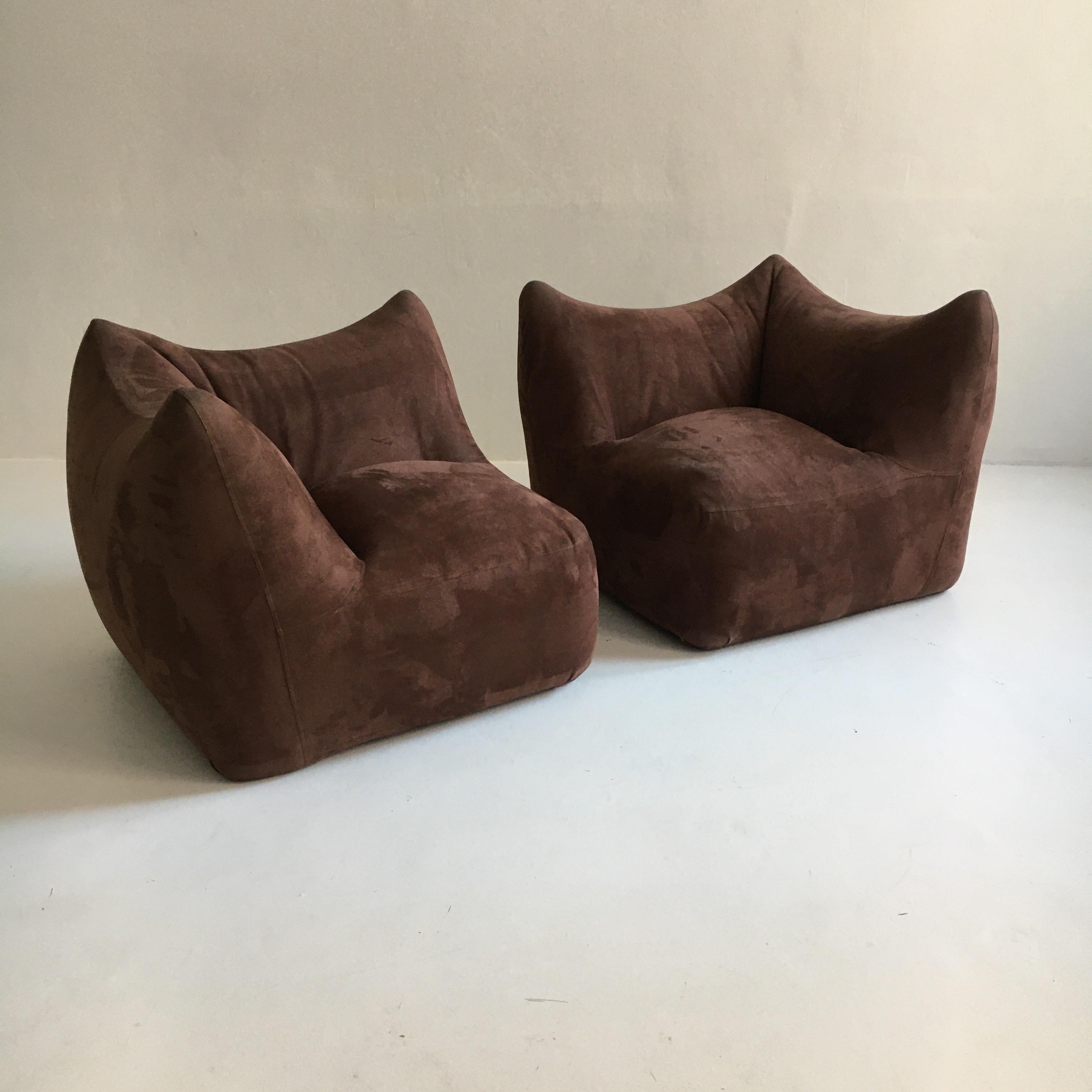 Mario Bellini 'Le Bambole' Two Modular Elements, Pair of Lounge Chairs, Italy In Good Condition In Vienna, AT