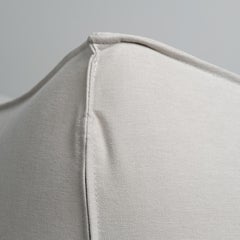 Mario Bellini Le Bambole Two Seater Sofa for B&B Italia, Light Grey Canvas, 1976