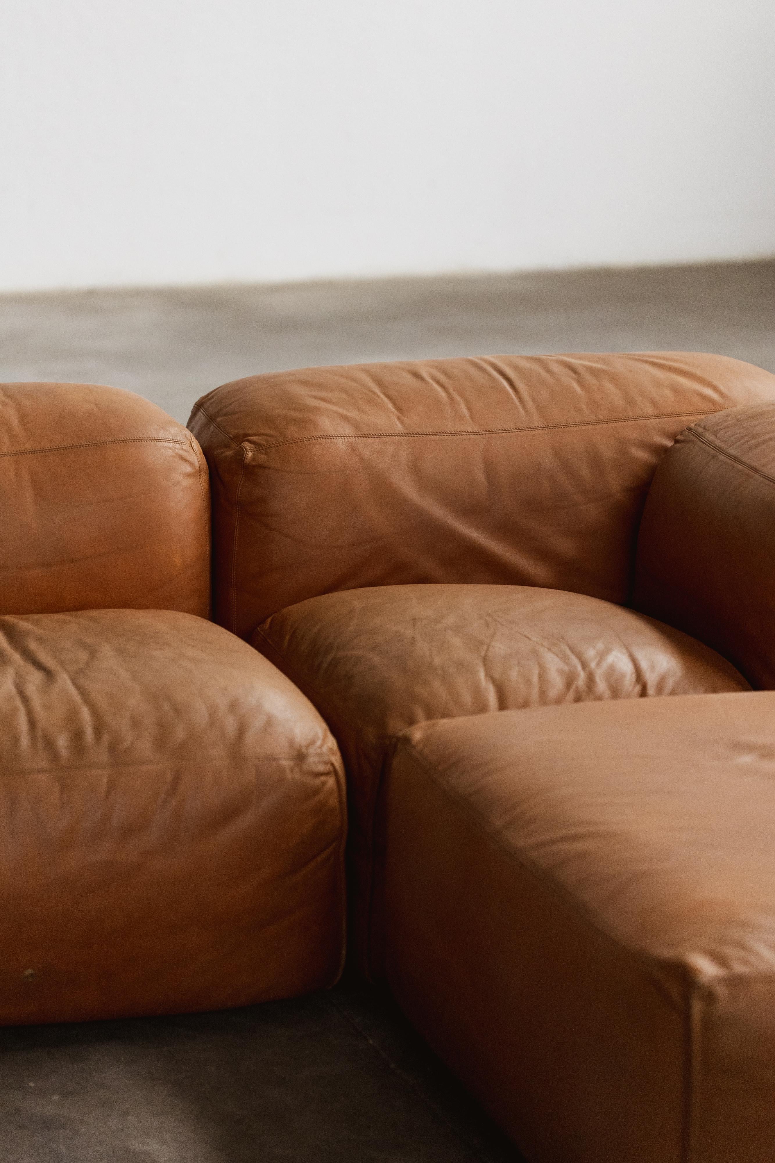 Mario Bellini “Le Mura” modular sofa for Cassina, 1972, Set of 4 For Sale 7