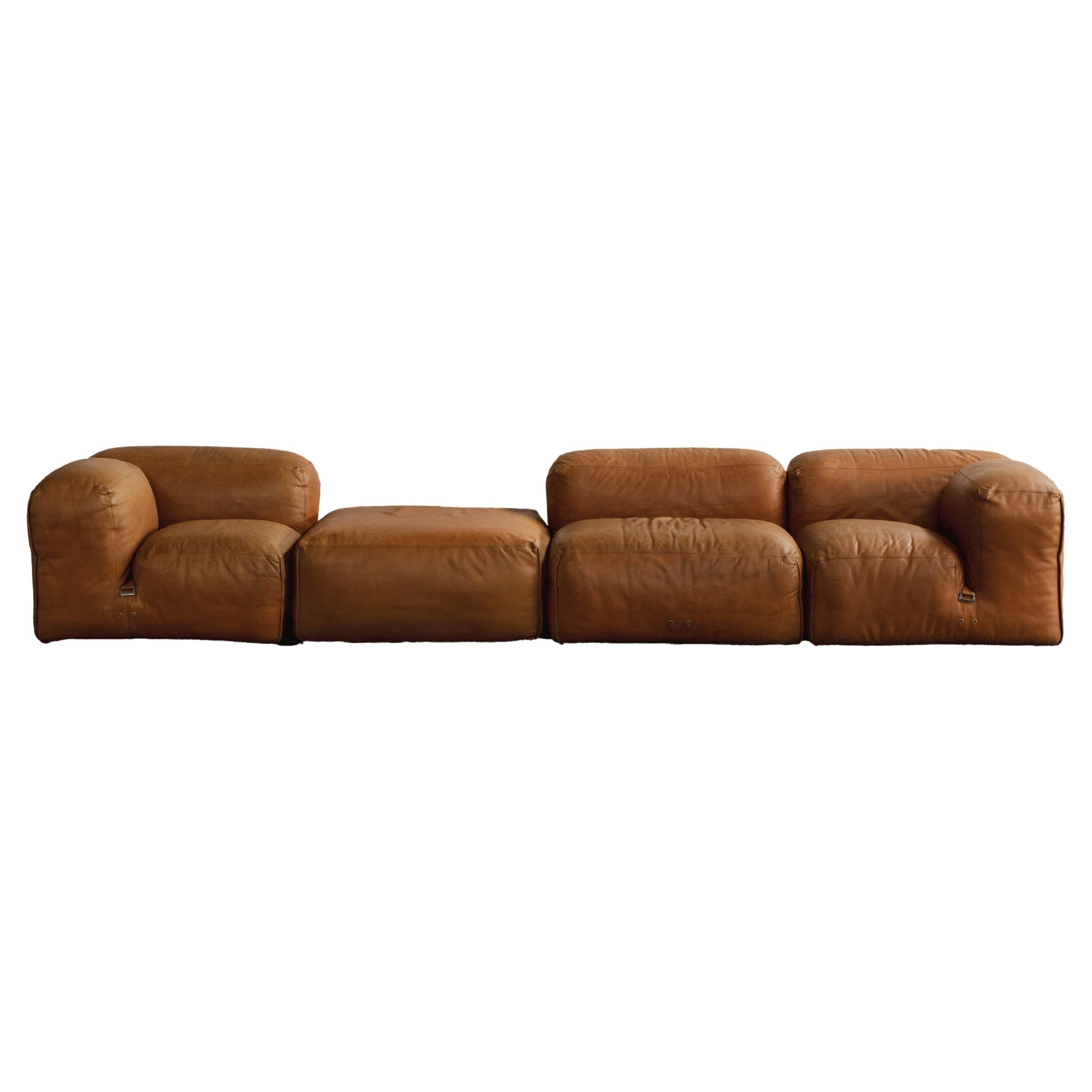 Mario Bellini Le Mura modulares Sofa für Cassina, 1972, 4er-Set