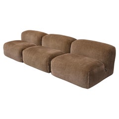 Mario Bellini Le Mura Sofa in Mohair Velvet by Cassina, Italy, 1972