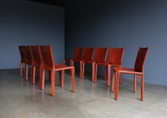 Mario Bellini Leather "Cab" Chairs for Cassina, circa 1980