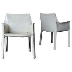 Mario Bellini Leather "Cab" Chairs for Cassina