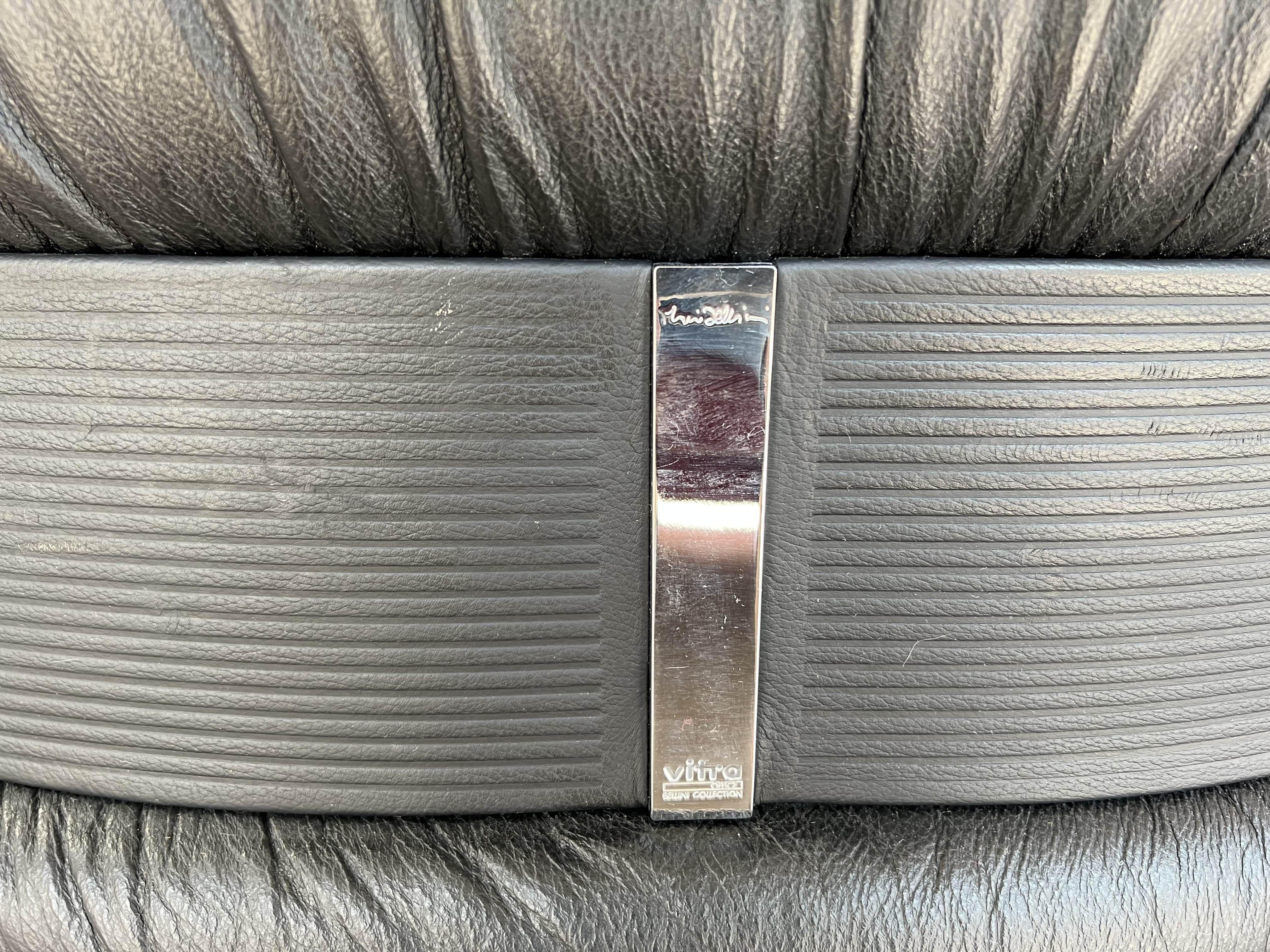 Aluminum Mario Bellini Leather Imago Executive Chair for Vitra For Sale