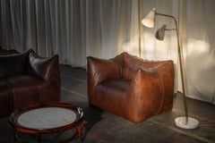 Mario Bellini lounge chair B&B Italia 1973 brown