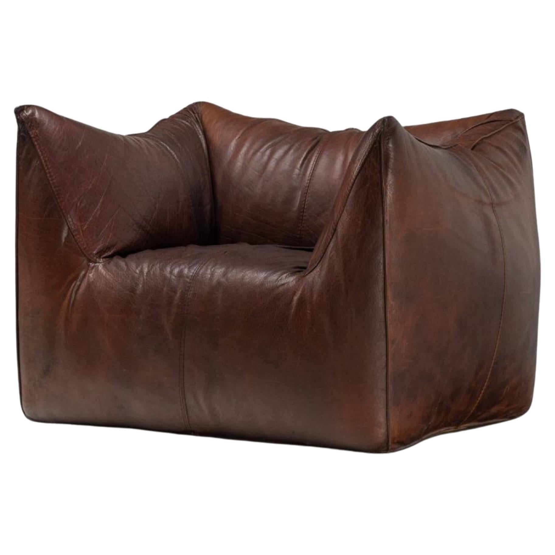 Mario Bellini lounge chair B&B Italia 1973 brown