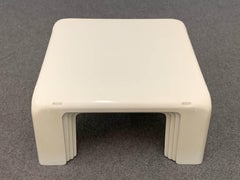 Mario Bellini Midcentury White Fiberglass Italian Coffee Tables for B&B, 1967