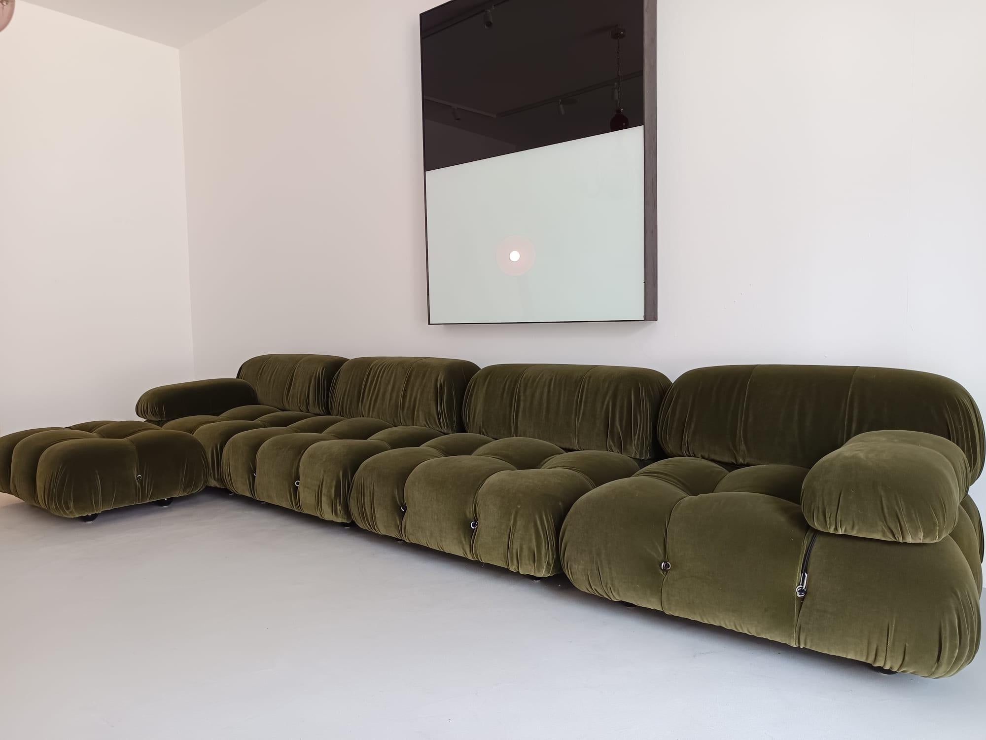 Fabric Mario Bellini Modular Sofa by C&B 1970 For Sale