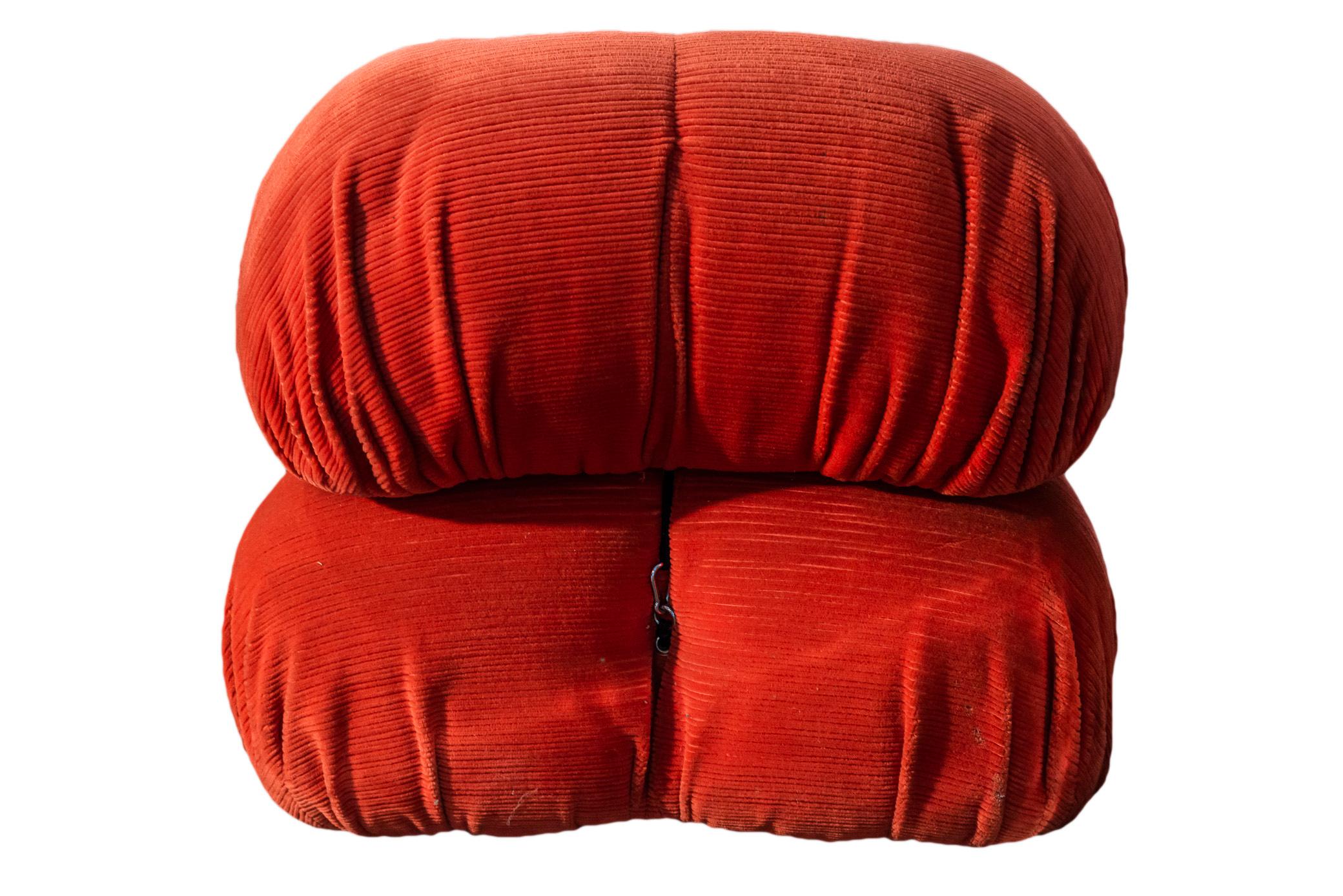 Italian Mario Bellini, Modular Sofa, Modele Chameleon, C&B Italia, circa 1970, Italy