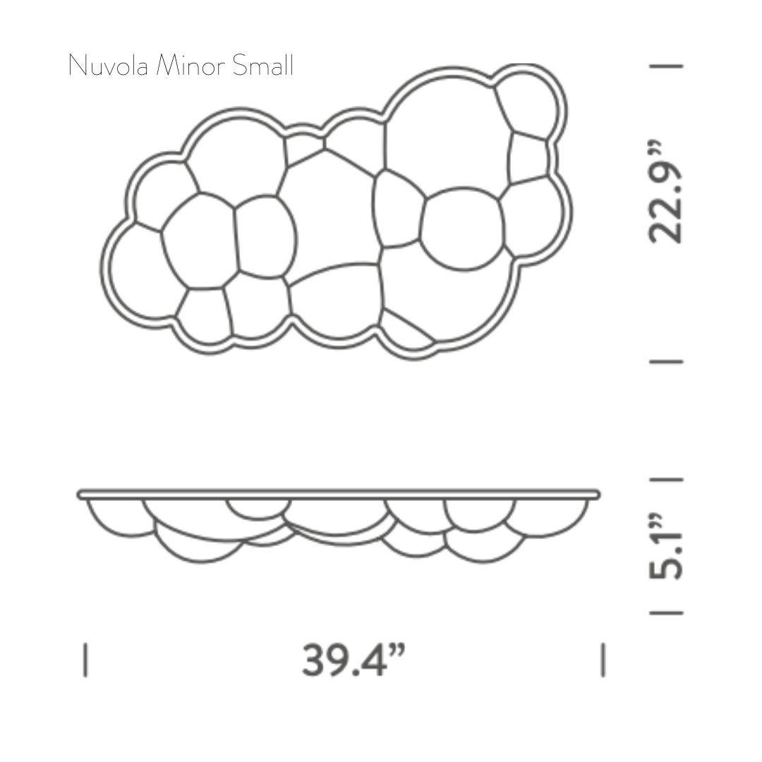Moulé Applique ou plafonnier « Nuvola Minor » de Mario Bellini pour Nemo en vente