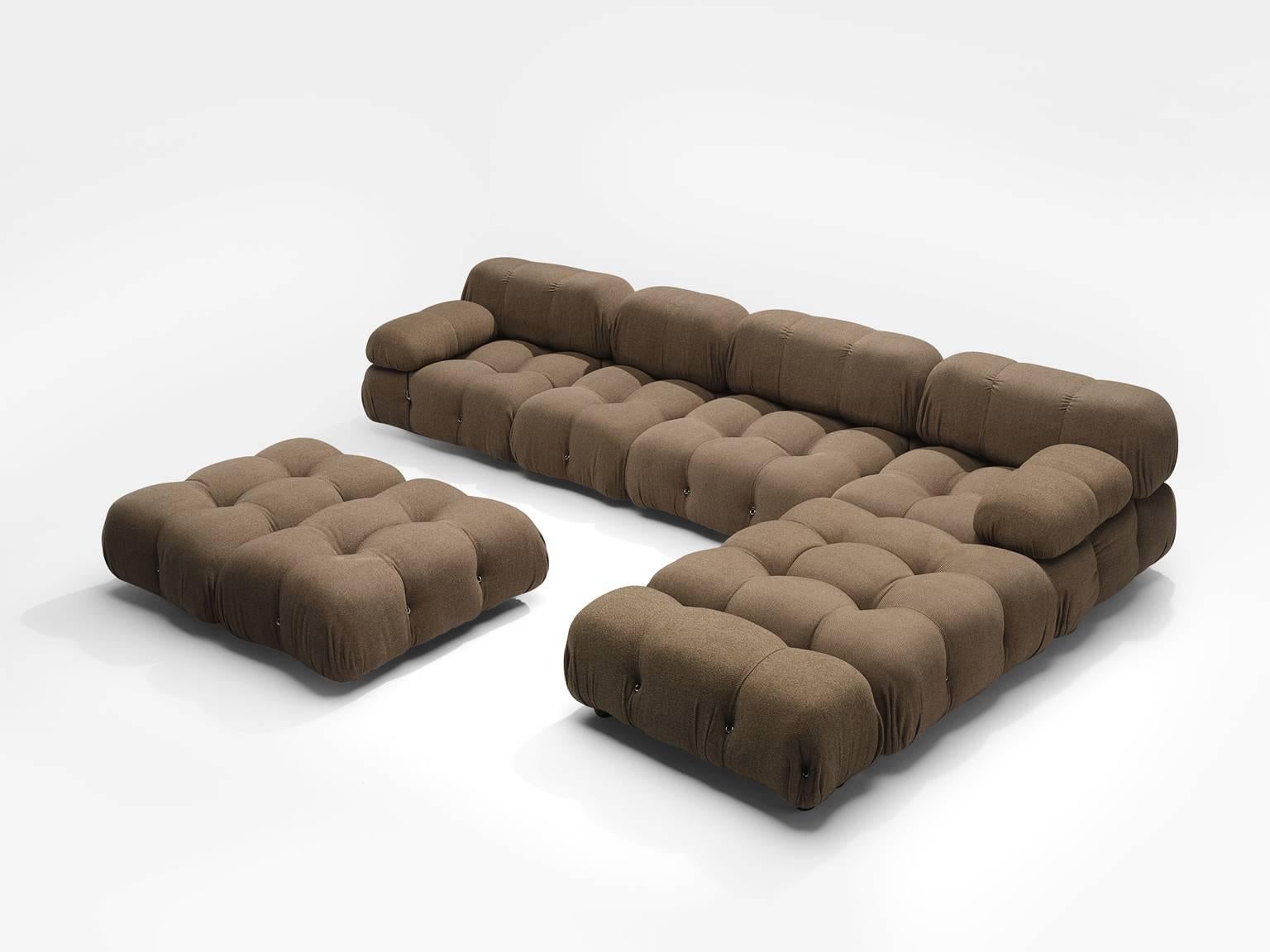 Post-Modern Mario Bellini Original Fabric 'Camaleonda' Modular Sofa in Original Fabric