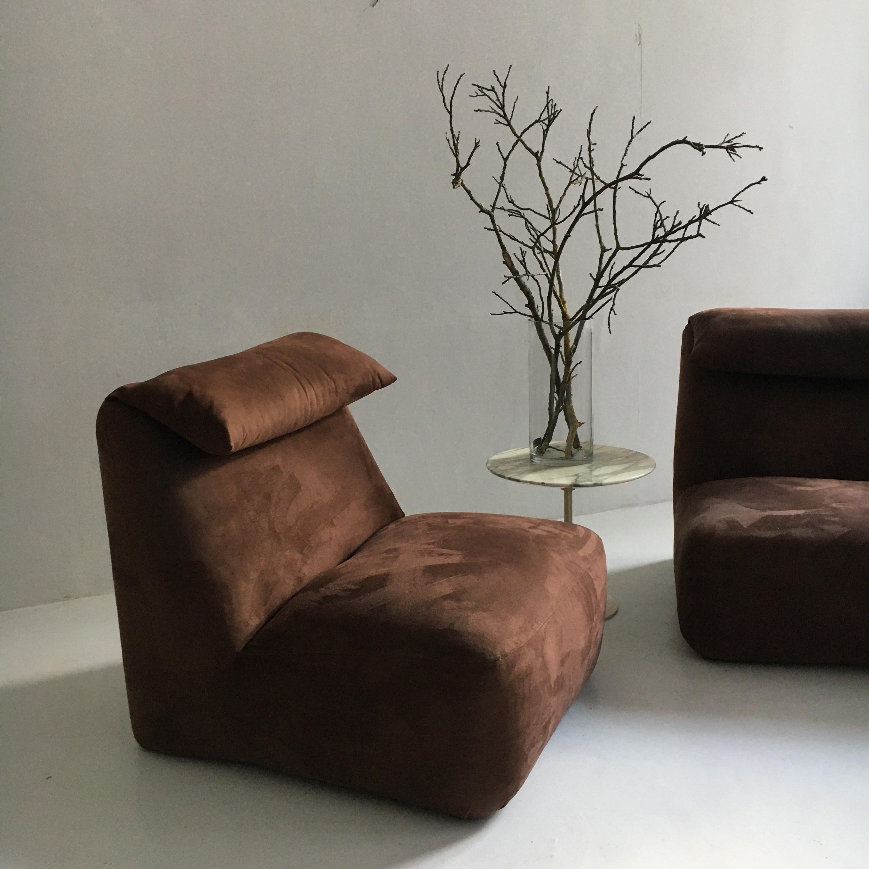 Mario Bellini Pair of 'Le Bambole' Lounge Chairs, Italy, 1970s For Sale 6