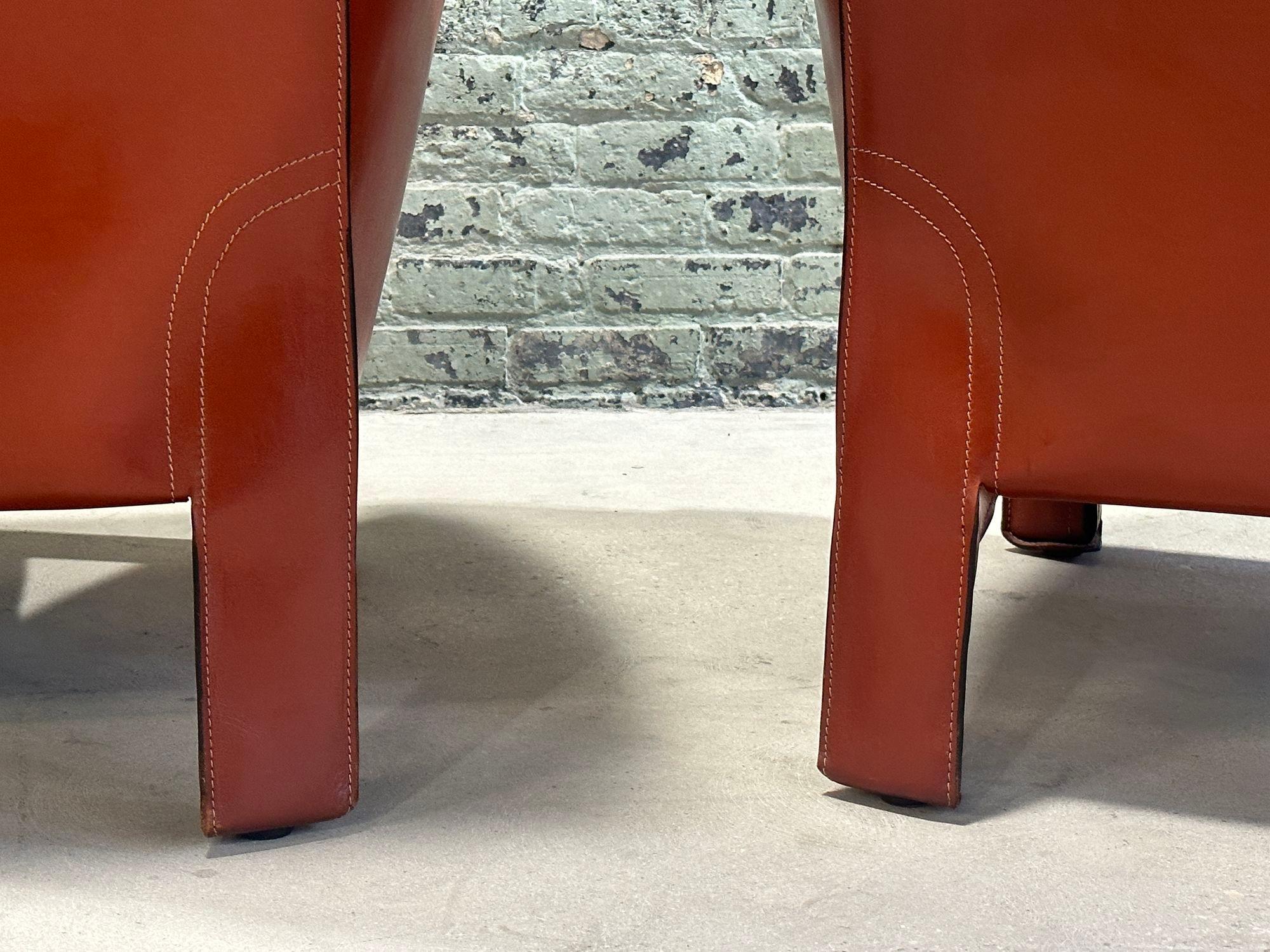 Mario Bellini Paire de chaises longues en cuir, modèle 415, Italie 1970 en vente 8