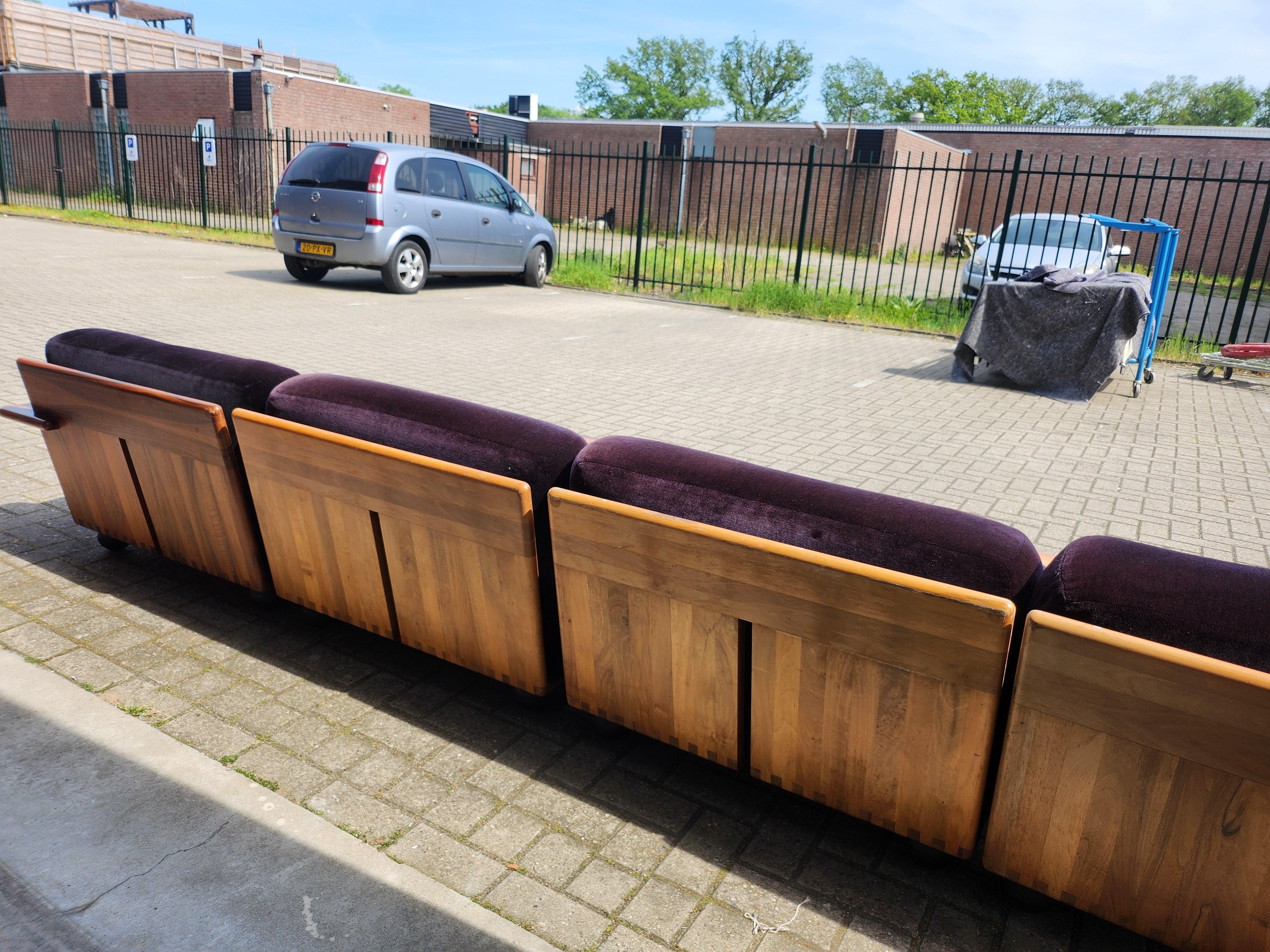 Fabric Mario Bellini Pianura living room set by Cassina, 1971 For Sale