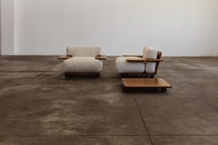 Mario Bellini "Pianura" Living Room Set for Cassina, White, 1972, Set of 3