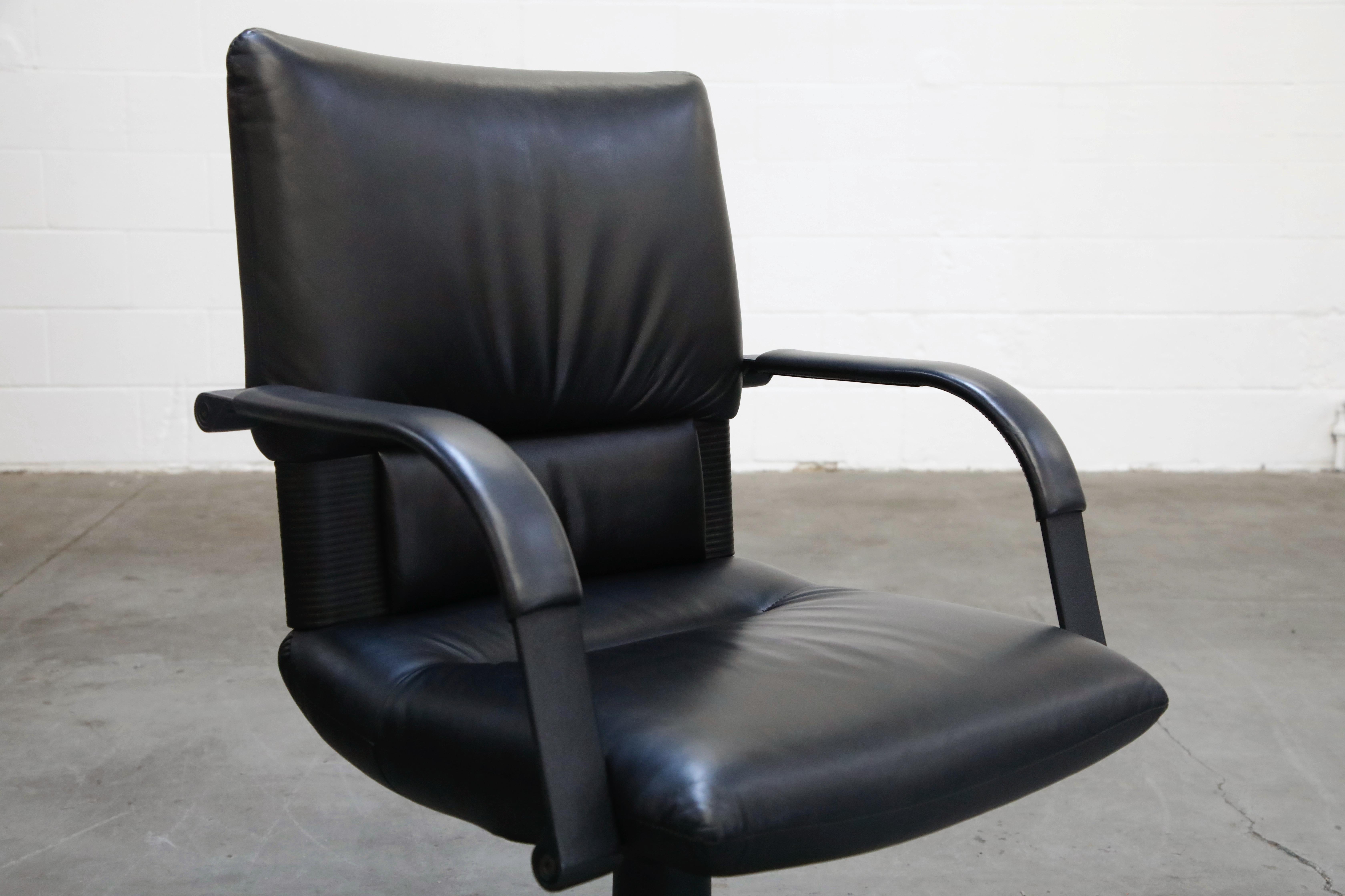 Mario Bellini Post-Modern Executive Desk Chair for Vitra, Signed and Dated 1992 For Sale 4