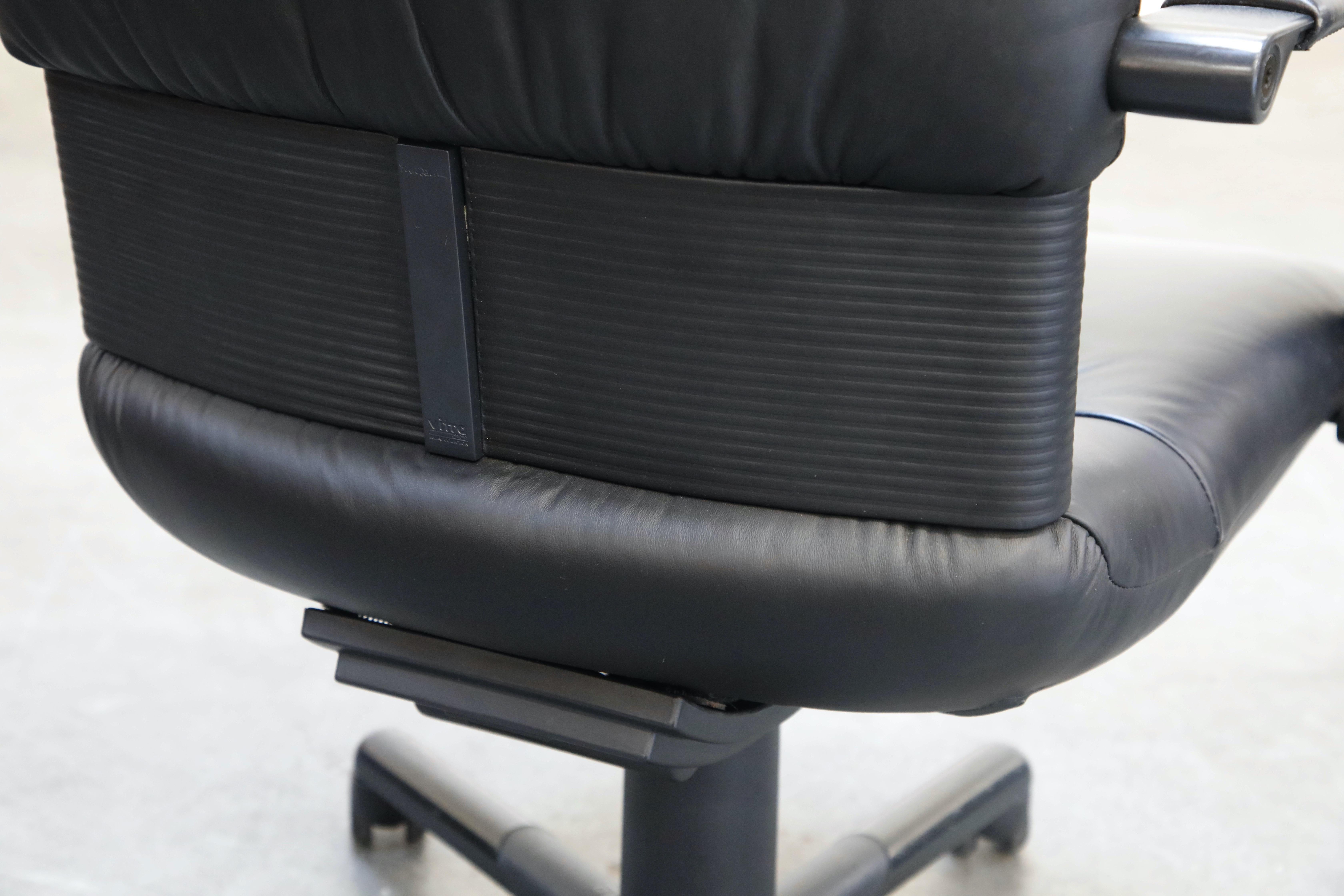 Mario Bellini Post-Modern Executive Desk Chair for Vitra, Signed and Dated 1992 For Sale 9