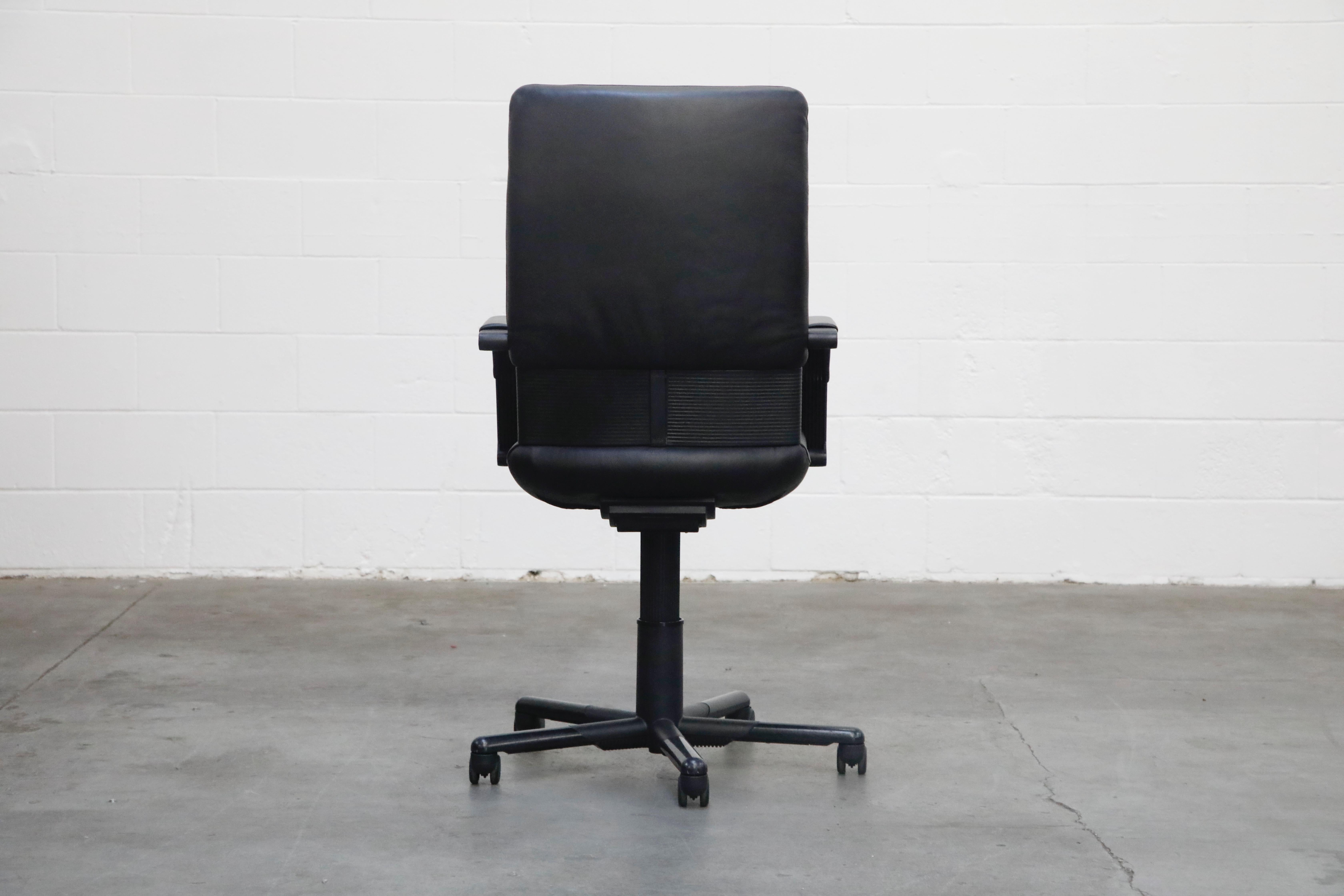 Late 20th Century Mario Bellini Post-Modern Highback Desk Chair for Vitra, Signed and Dated 1993