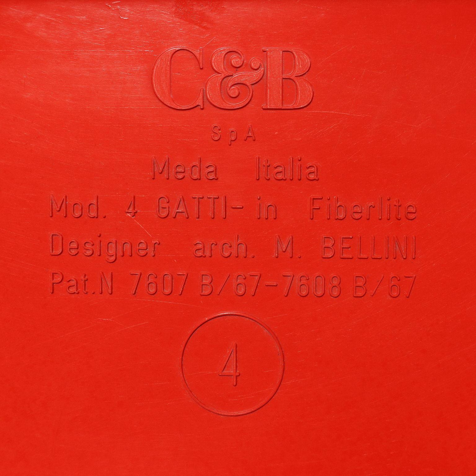 Plastic Mario Bellini 'Quattro Gatti' Coffee Tables for C&B Italia, 1960s