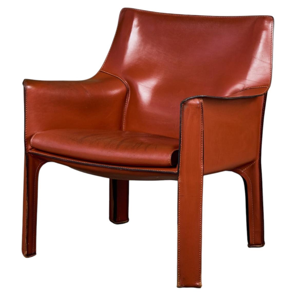Large 415 Cab Chair by Mario Bellini for Cassina at 1stDibs
